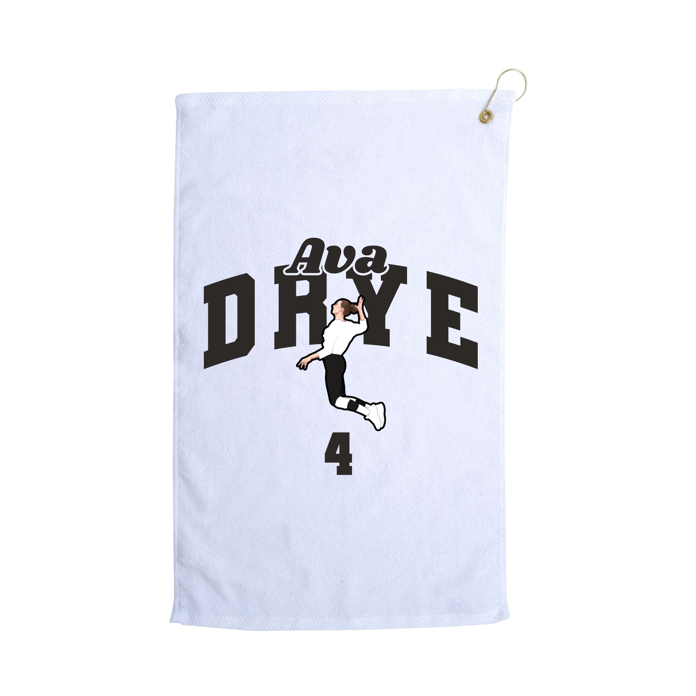 Golf Towel — Signature Arch in White
