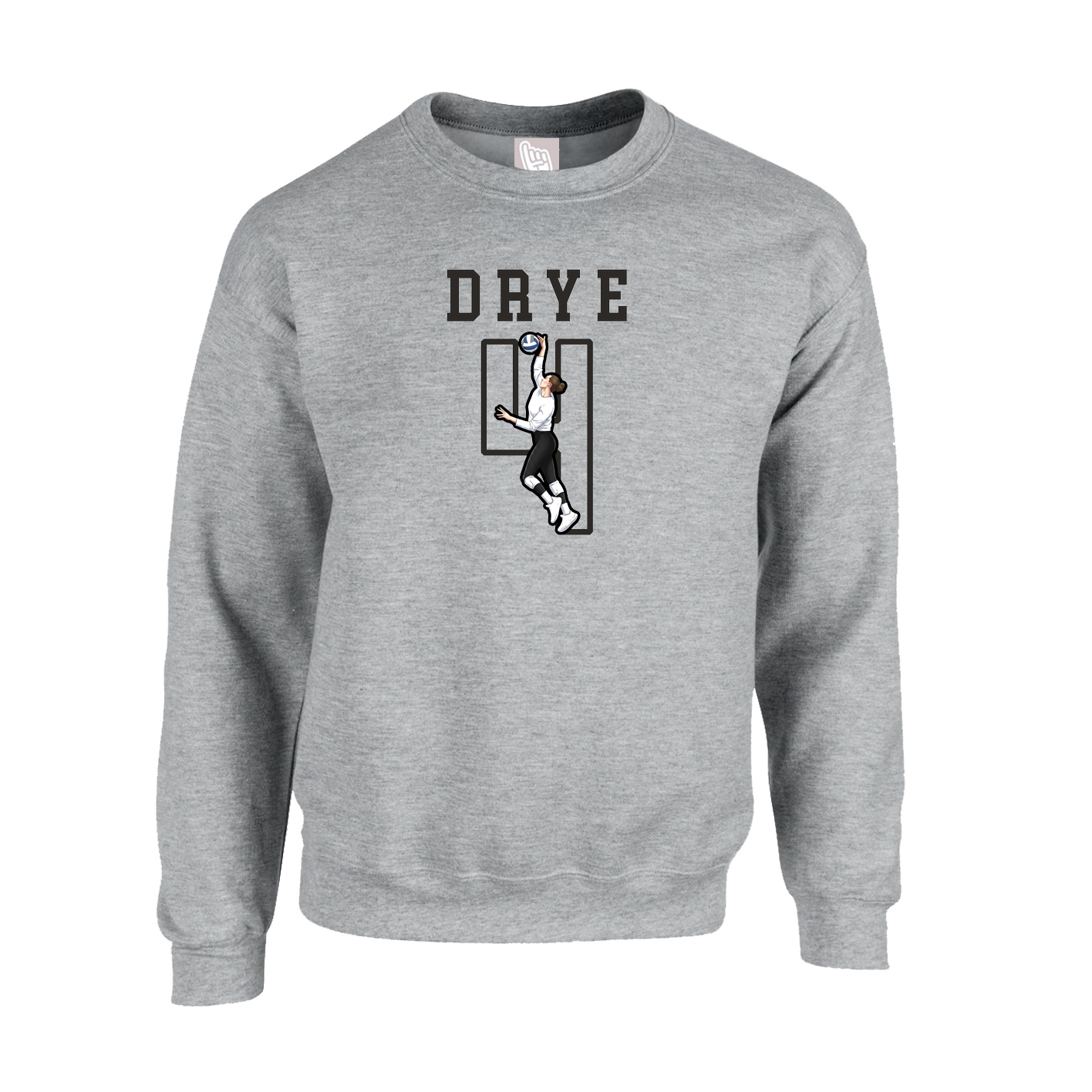 Fleece Crew — Shirsey in Grey