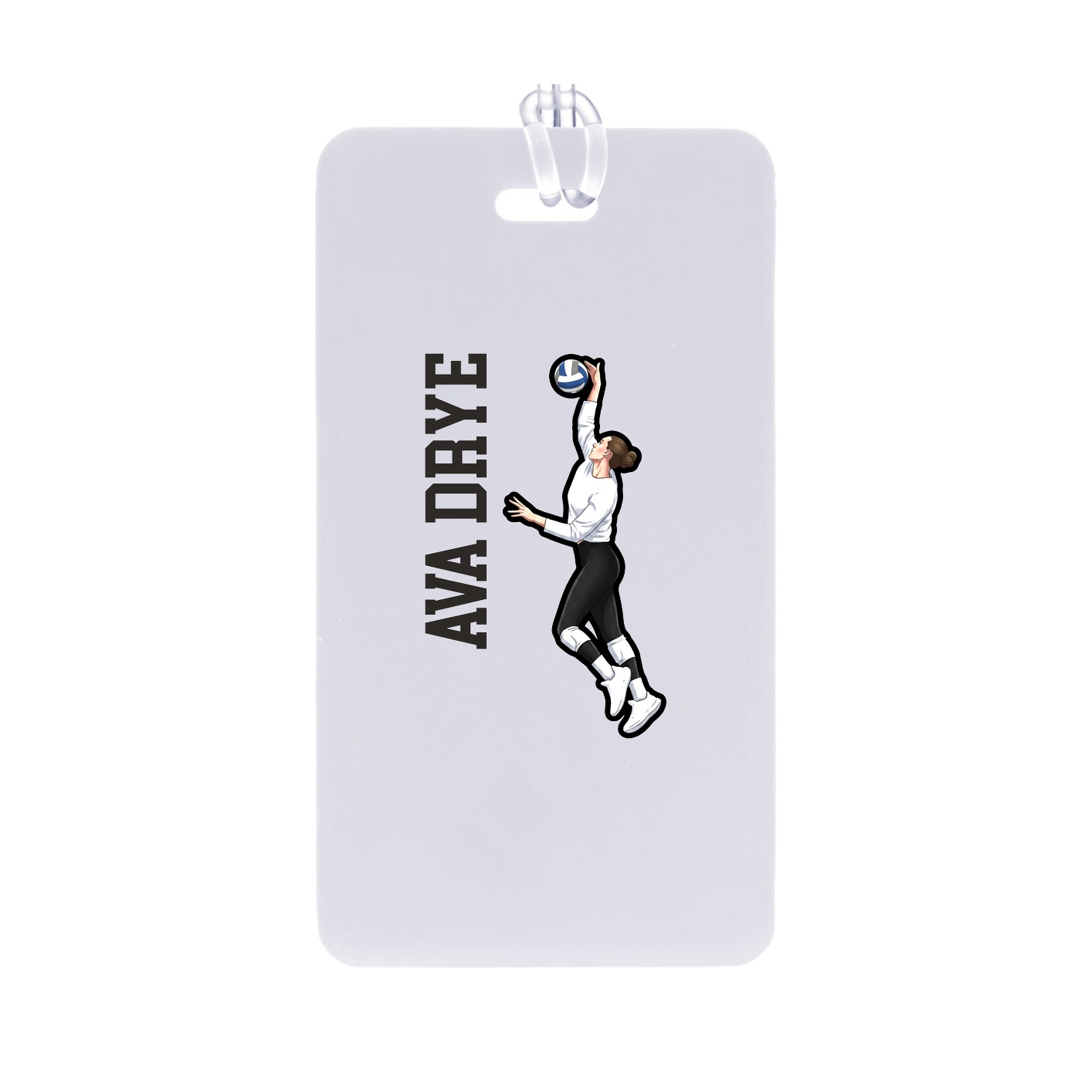 Bag Tag — Name Vertical in Classic