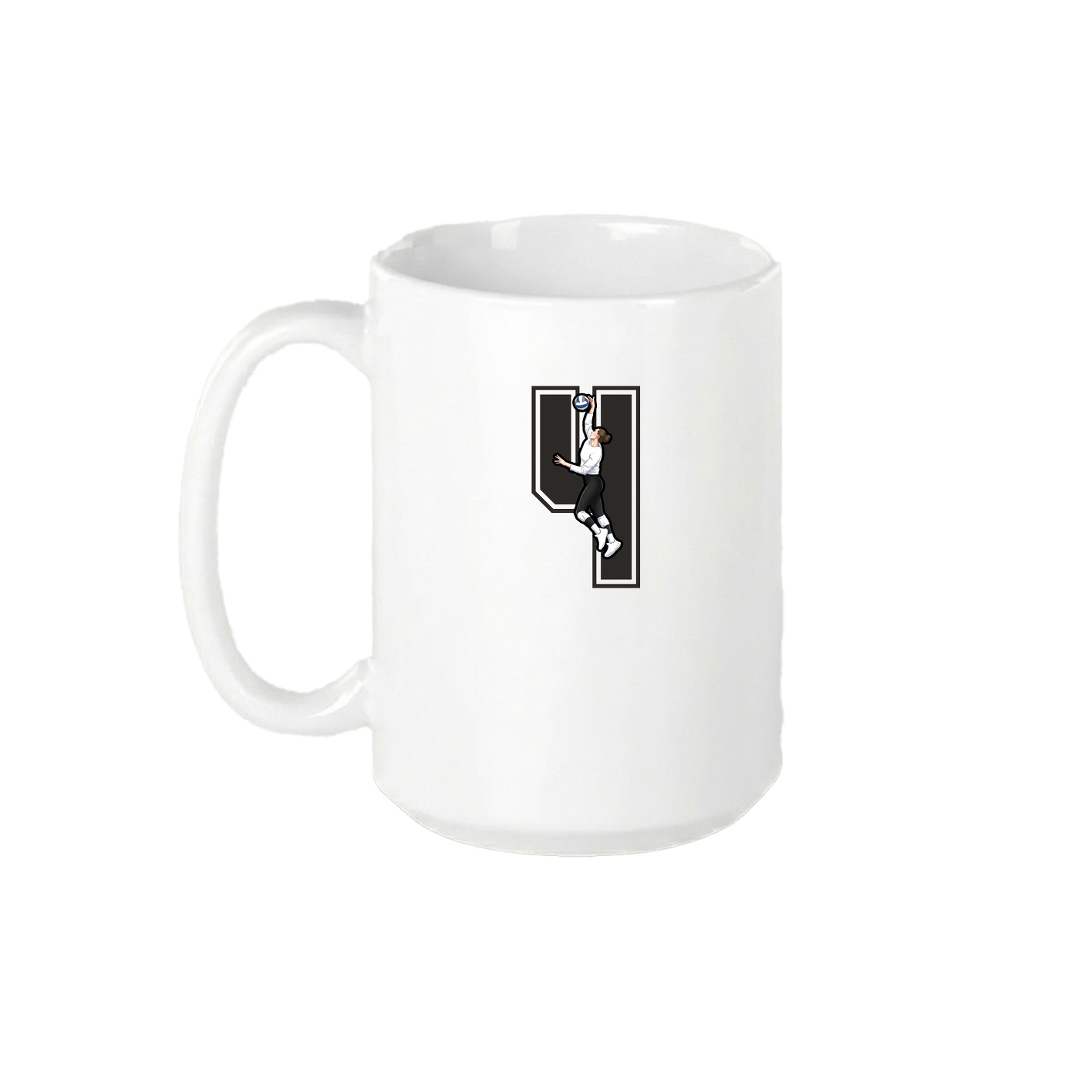 15oz Coffee Mug — Number in White