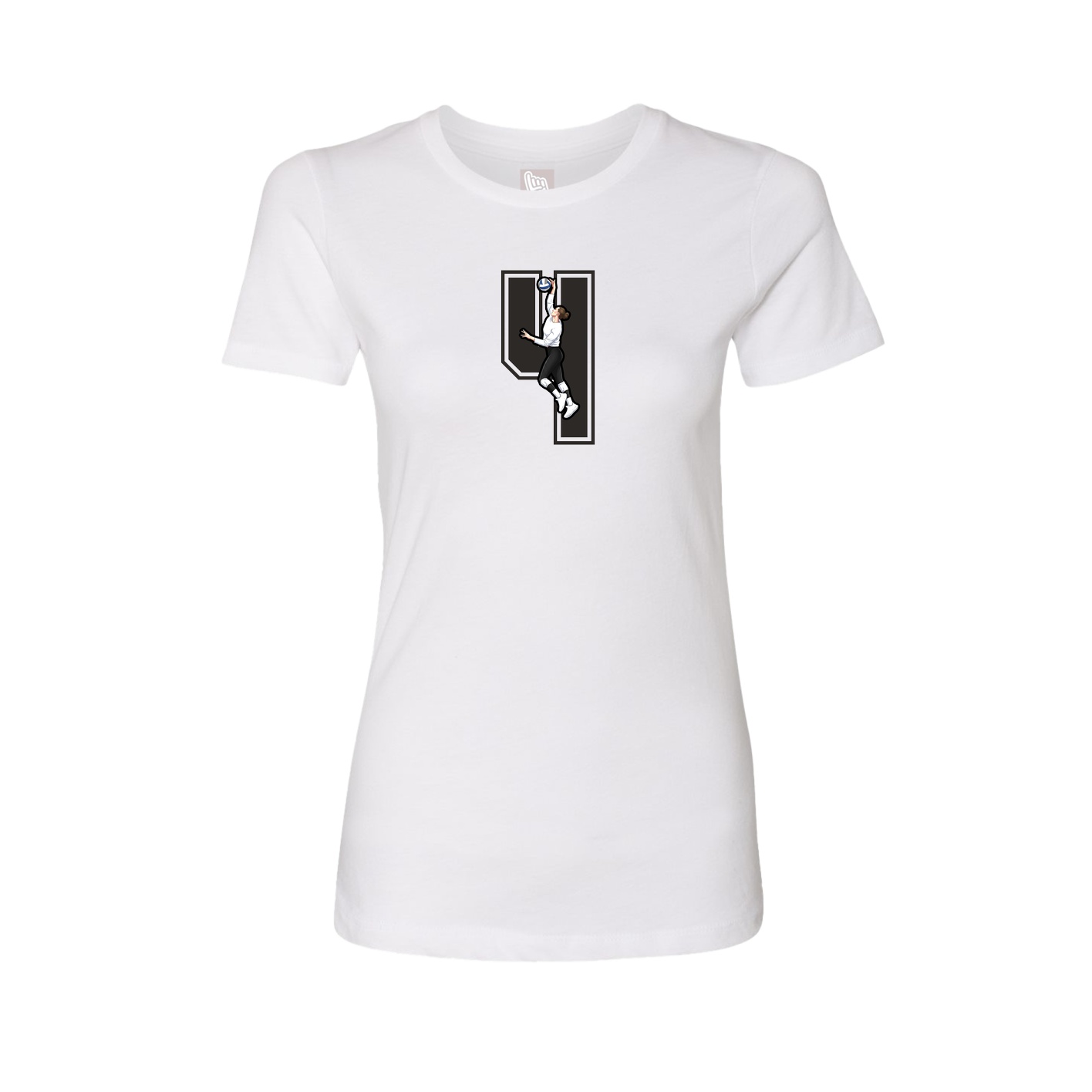Womens Tee — Number in White