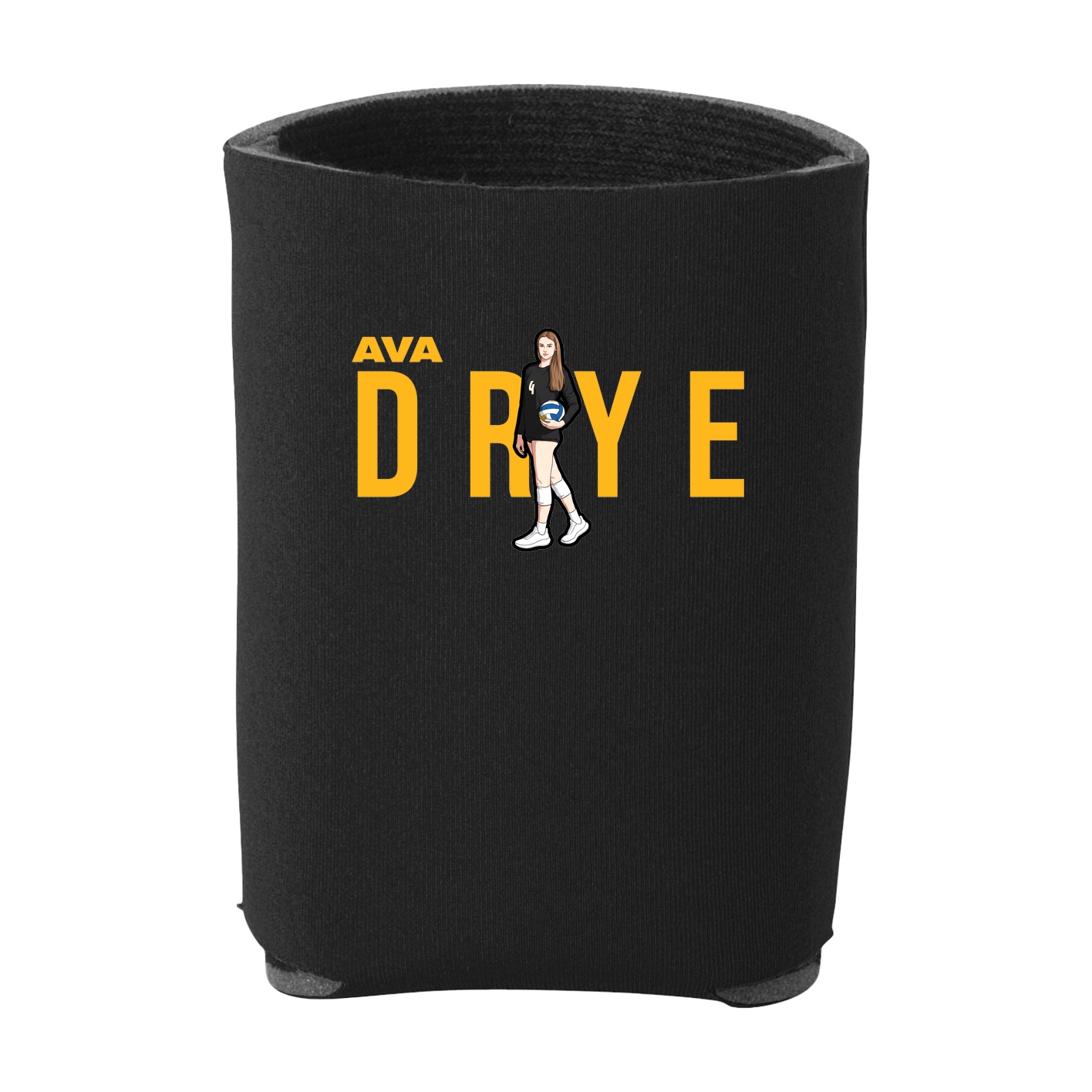 Can Holder — Player Name in Black