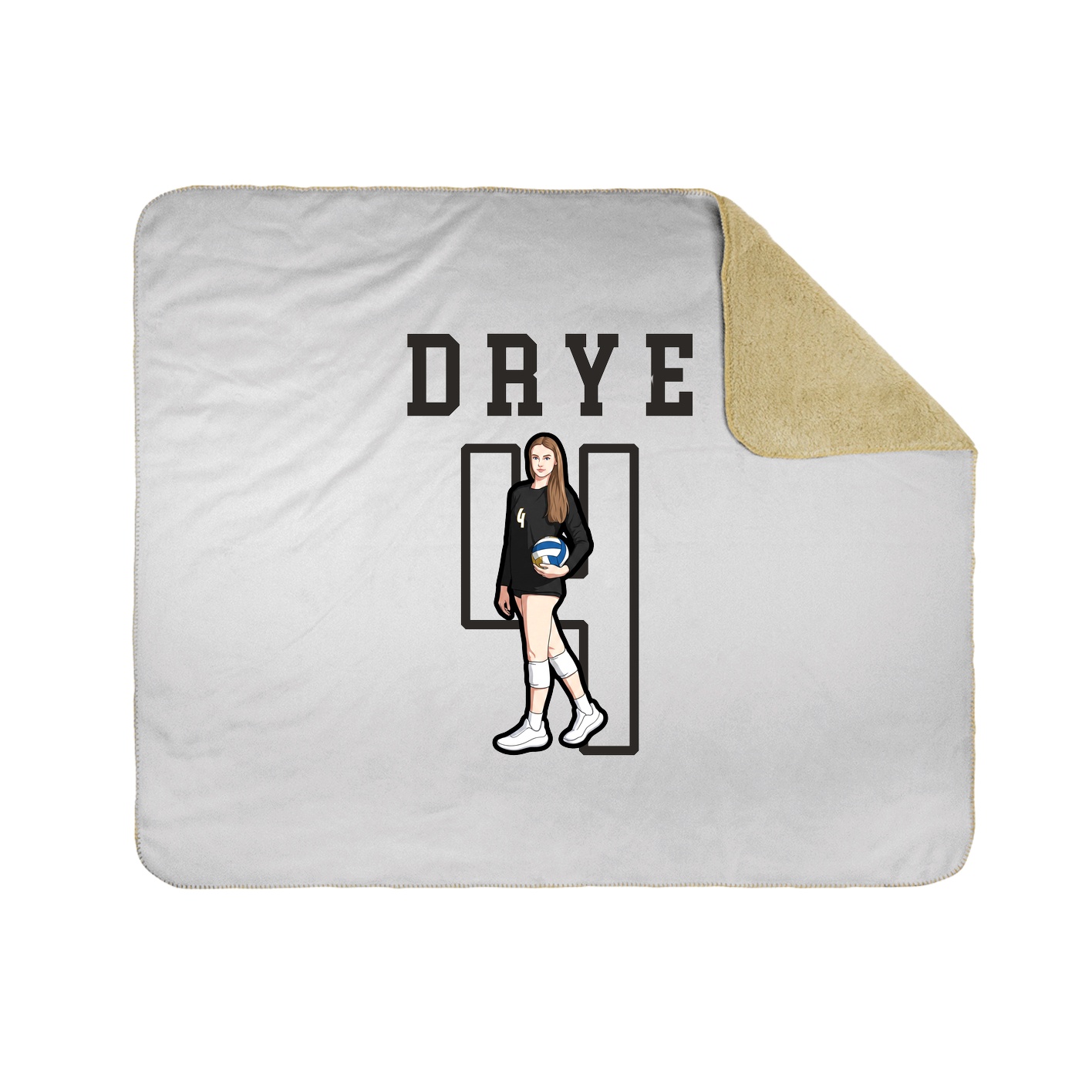 Throw Blanket — Shirsey in White
