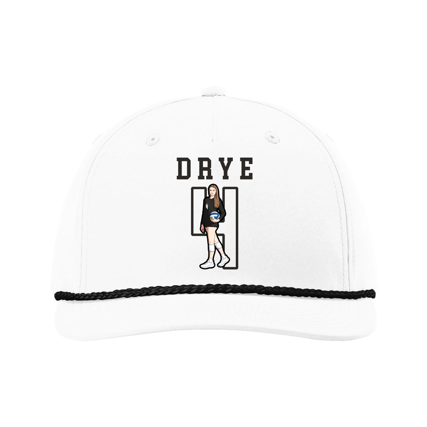 Five-Panel Classic Rope Cap — Shirsey in White