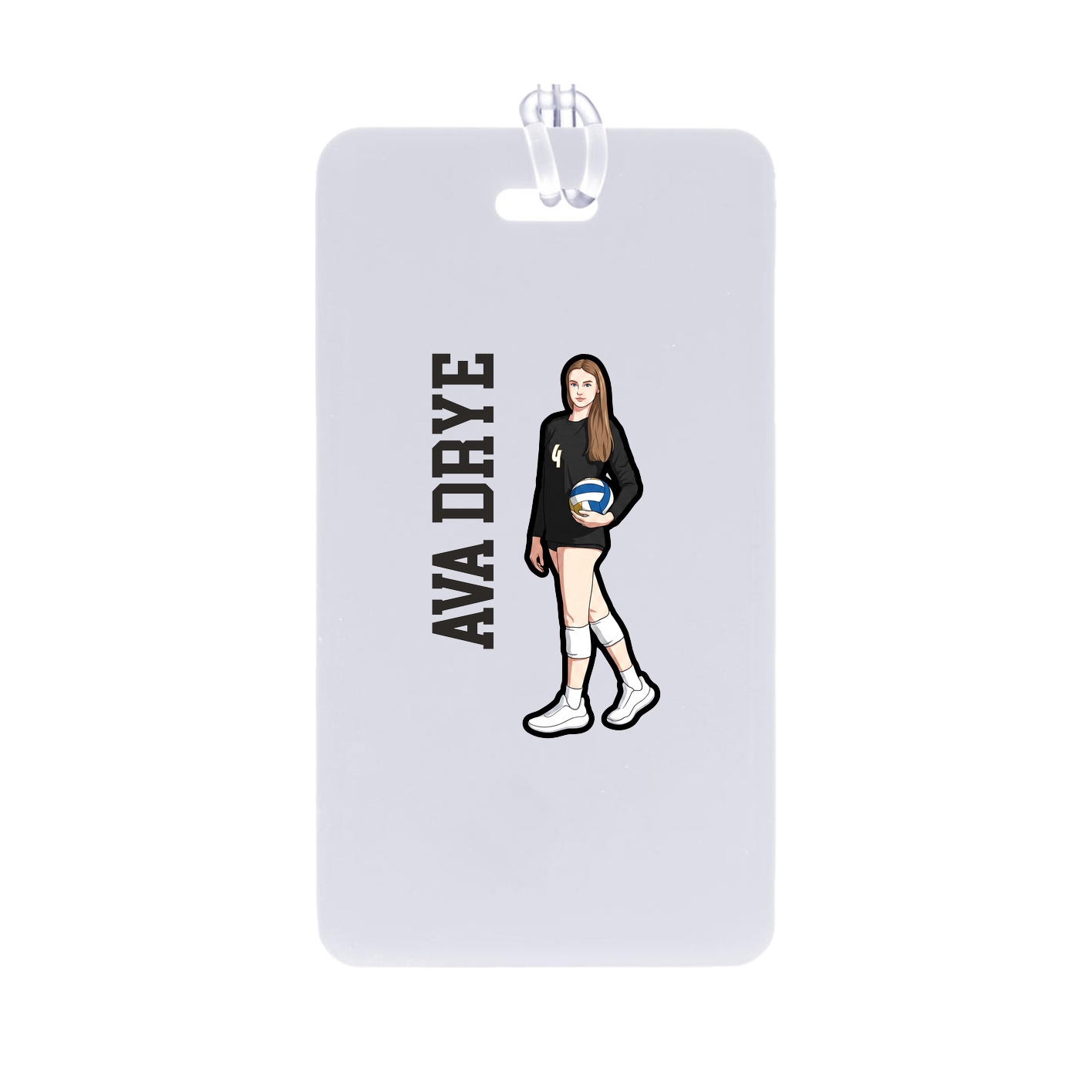 Bag Tag — Name Vertical in Classic