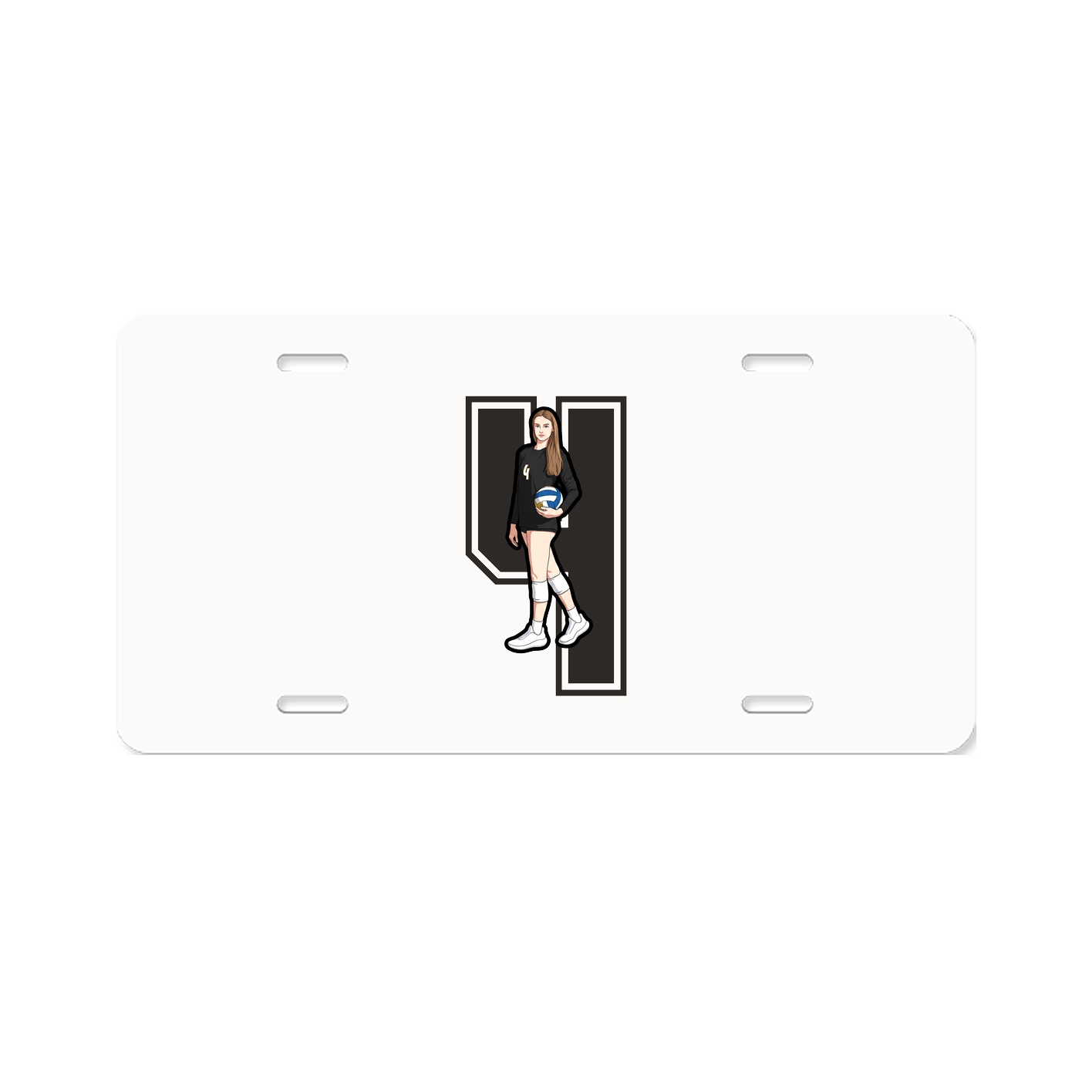 License Plate — Number in Classic