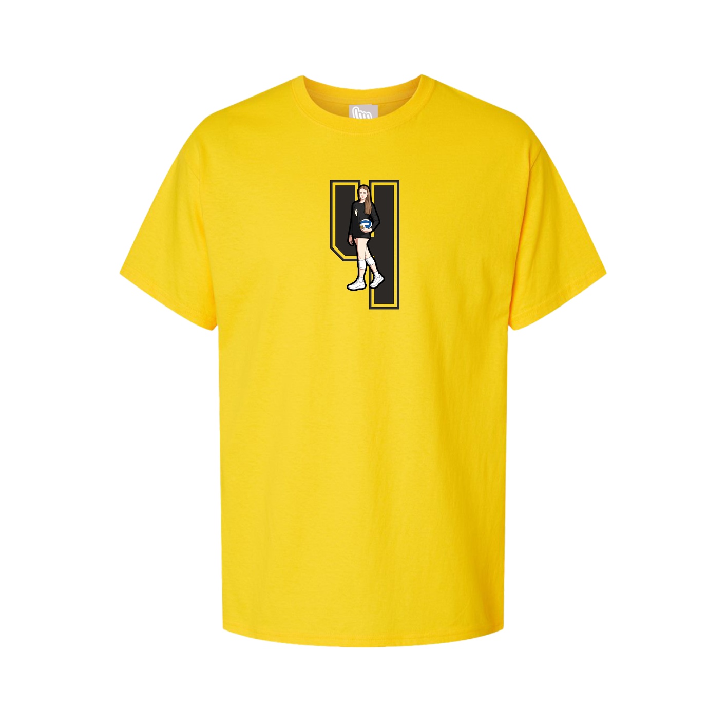 Youth Tee — Number in Gold