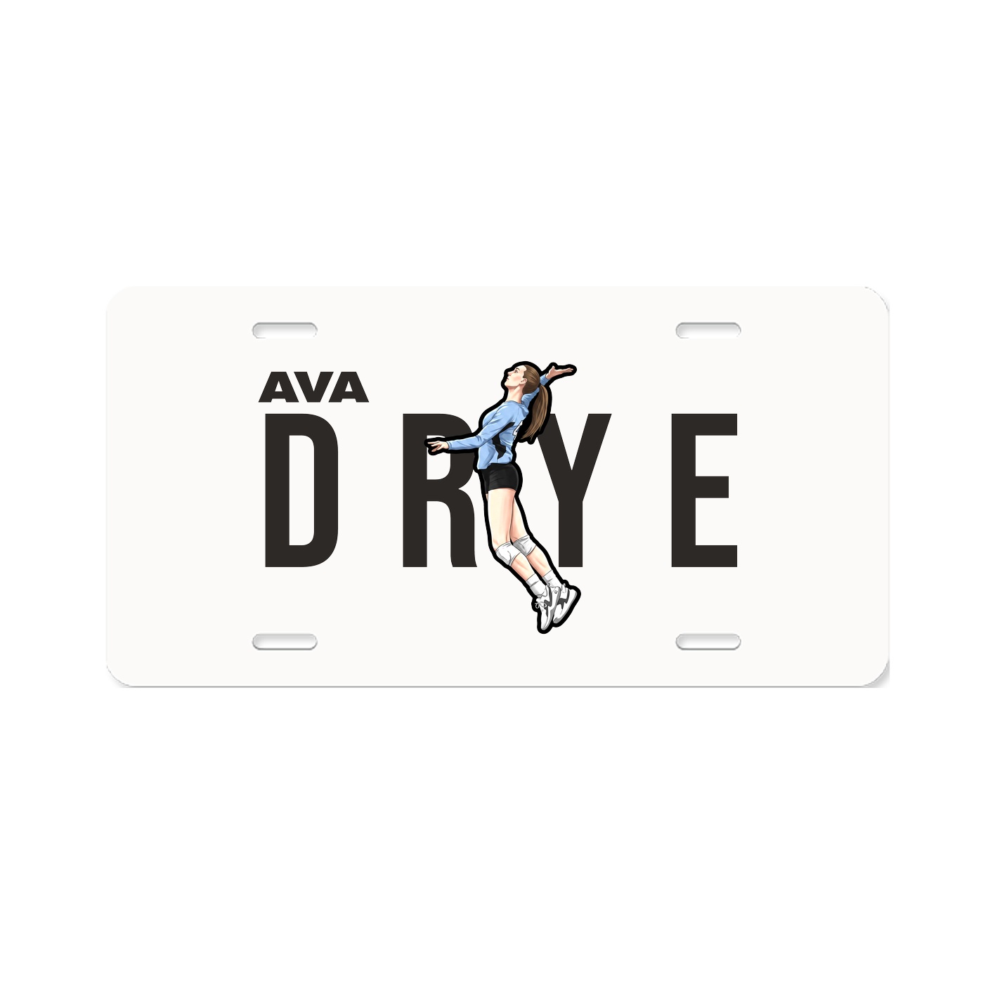 License Plate — Player Name in Classic