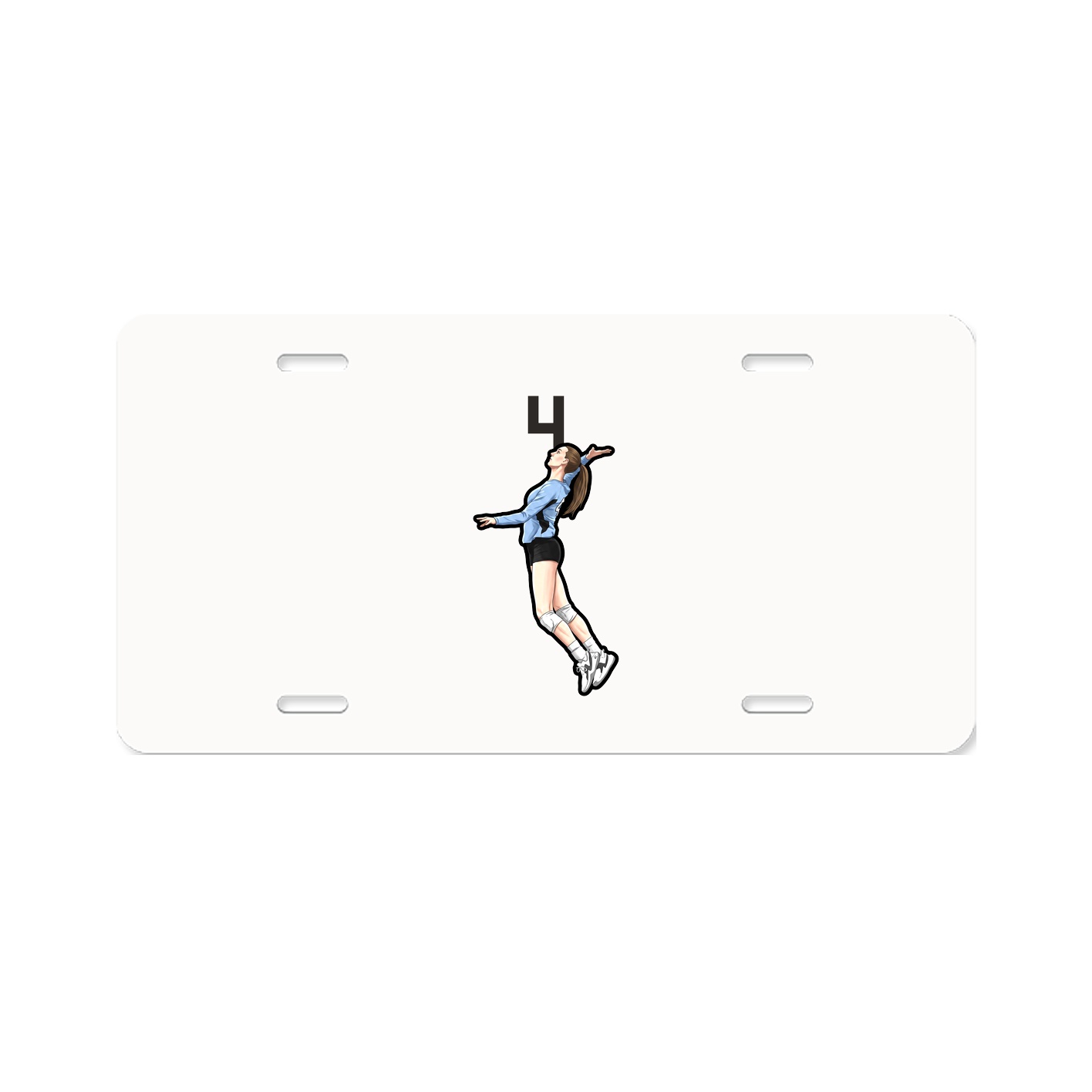 License Plate — Number Top in Classic