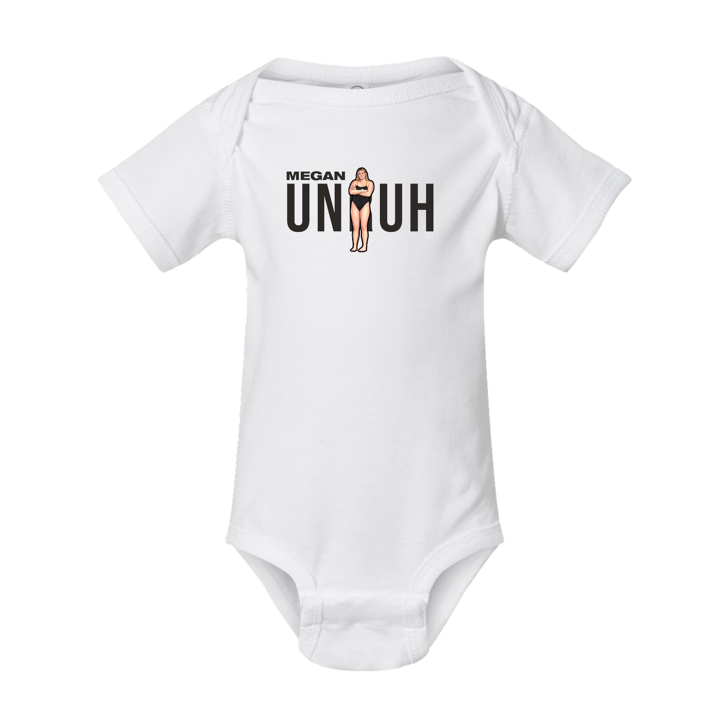 Baby Onesie — Player Name in White