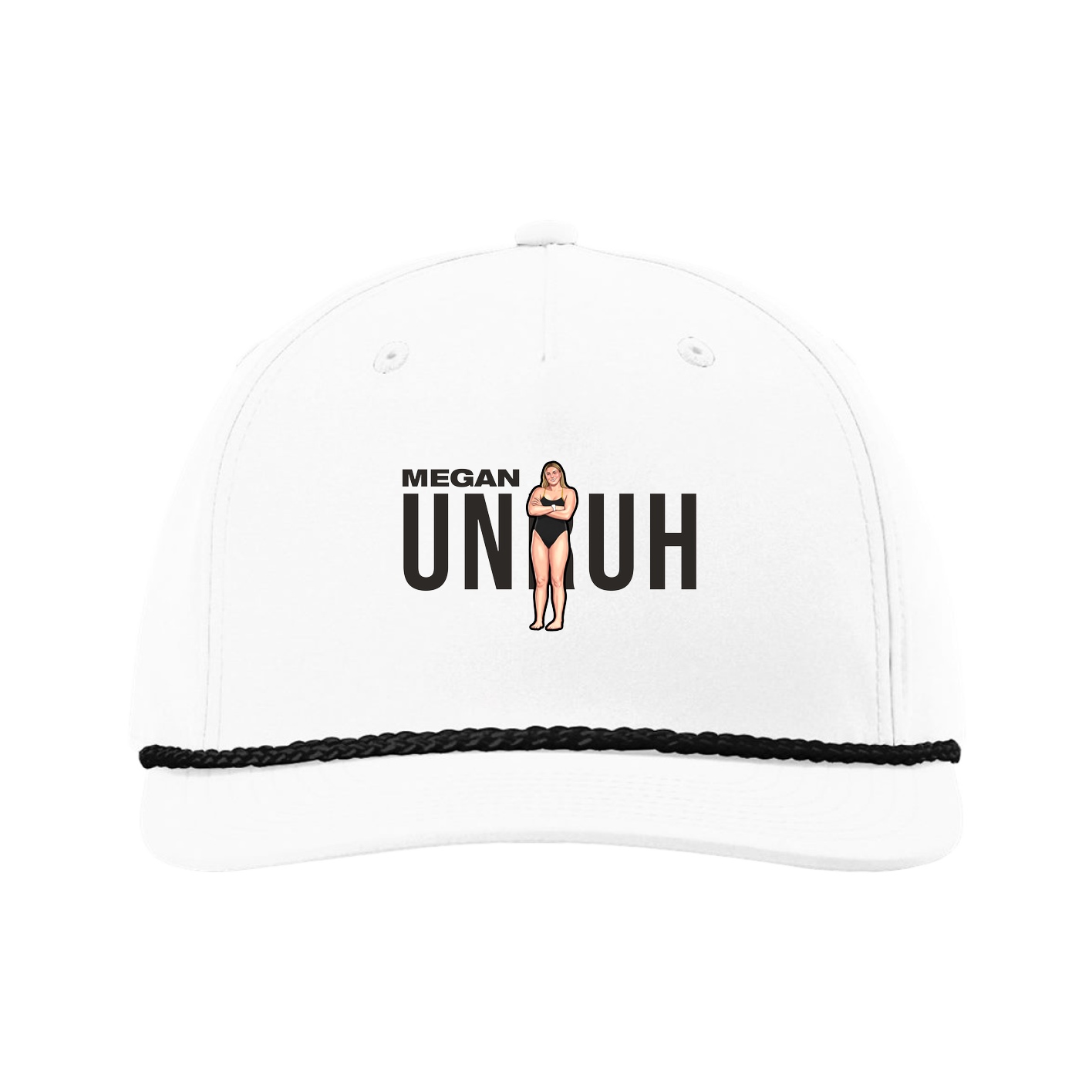 Five-Panel Classic Rope Cap — Player Name in White