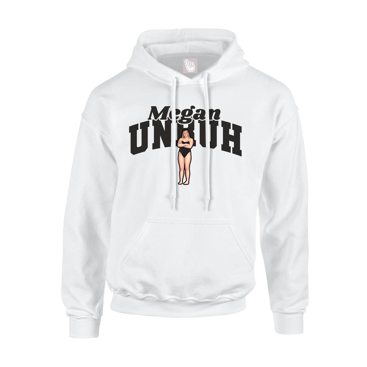 Hoodie — Signature Arch in White