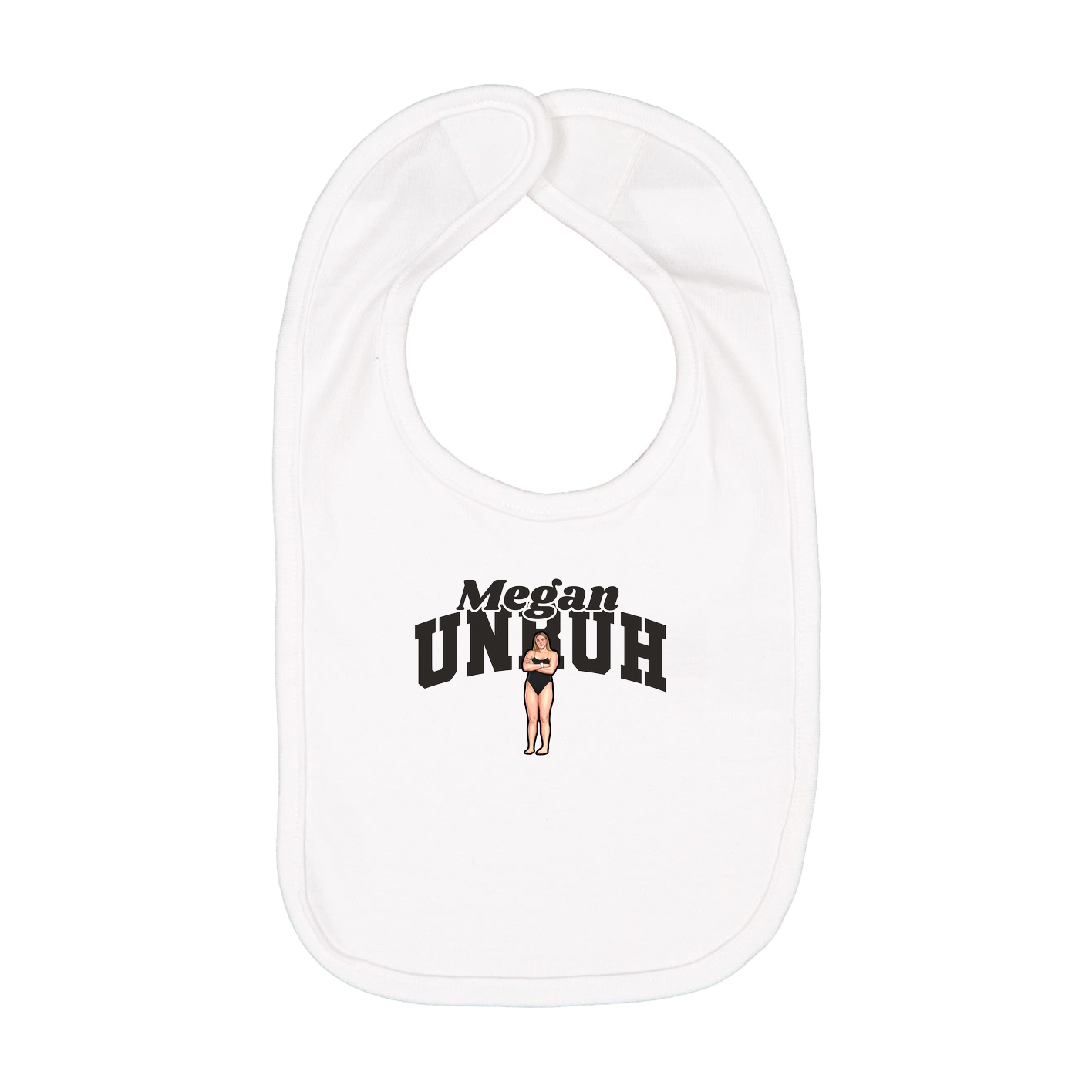 Infant Bib — Signature Arch in White