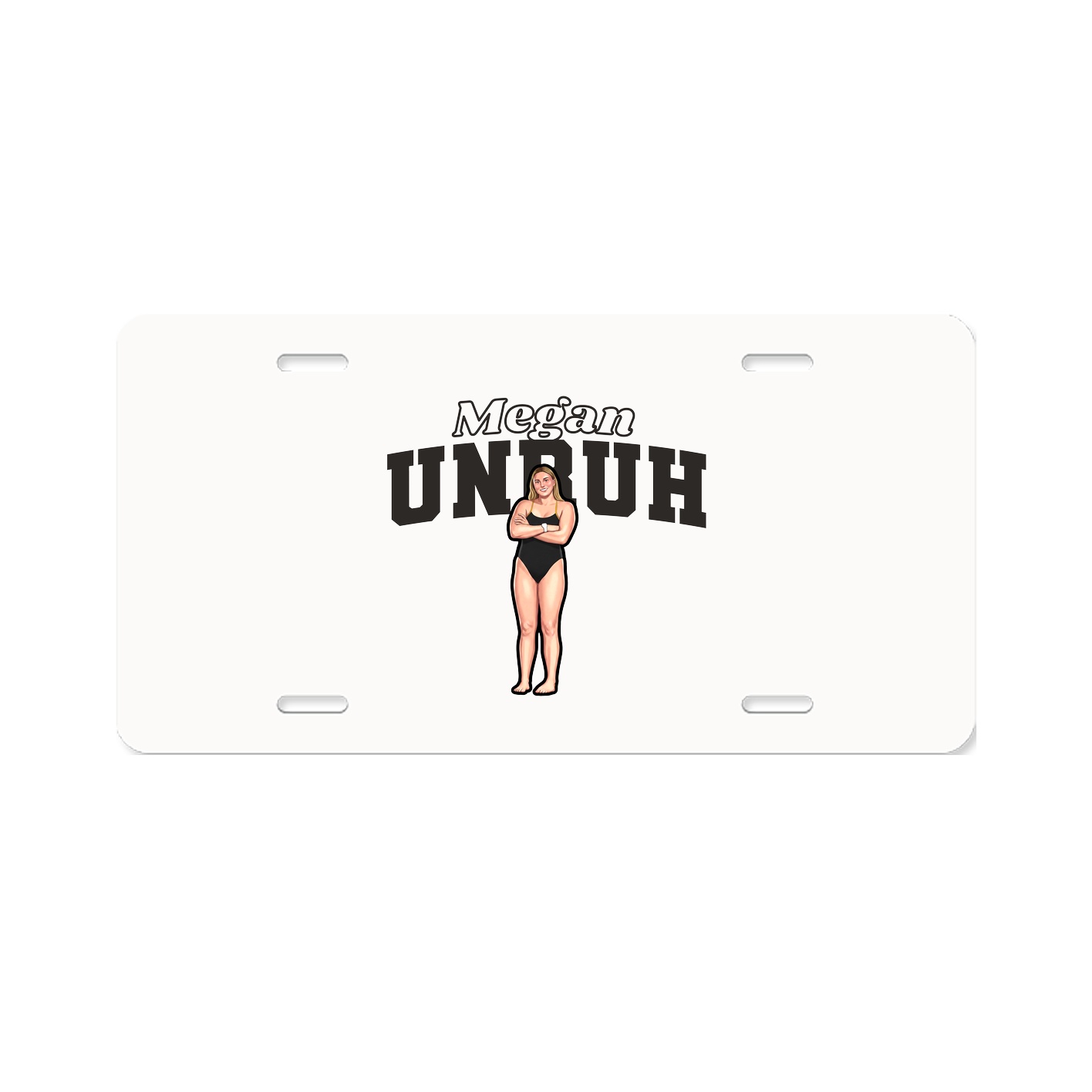 License Plate — Name Arch in Classic