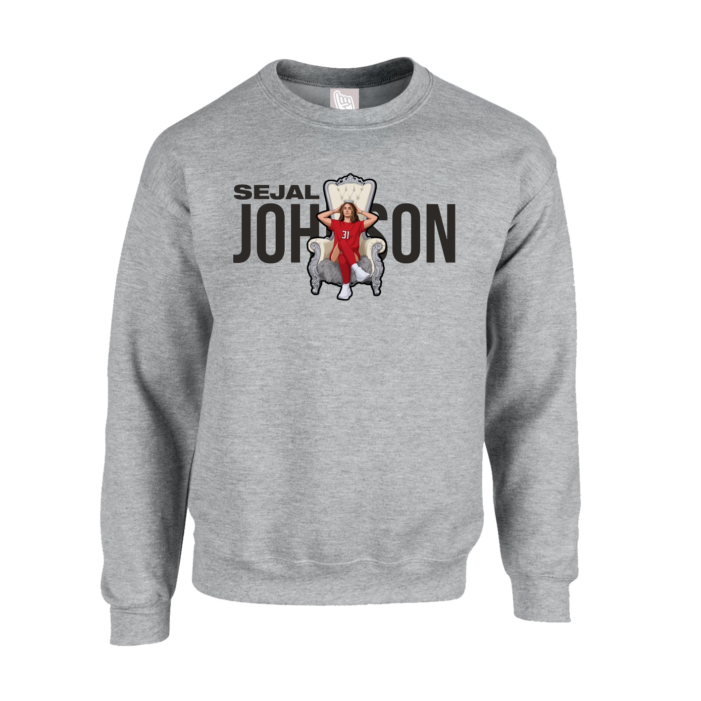 Fleece Crew — Player Name in Grey