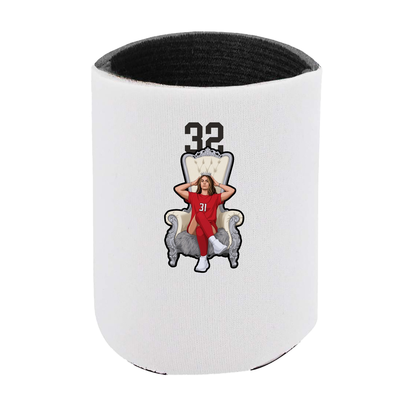 Can Holder — Number Top in White