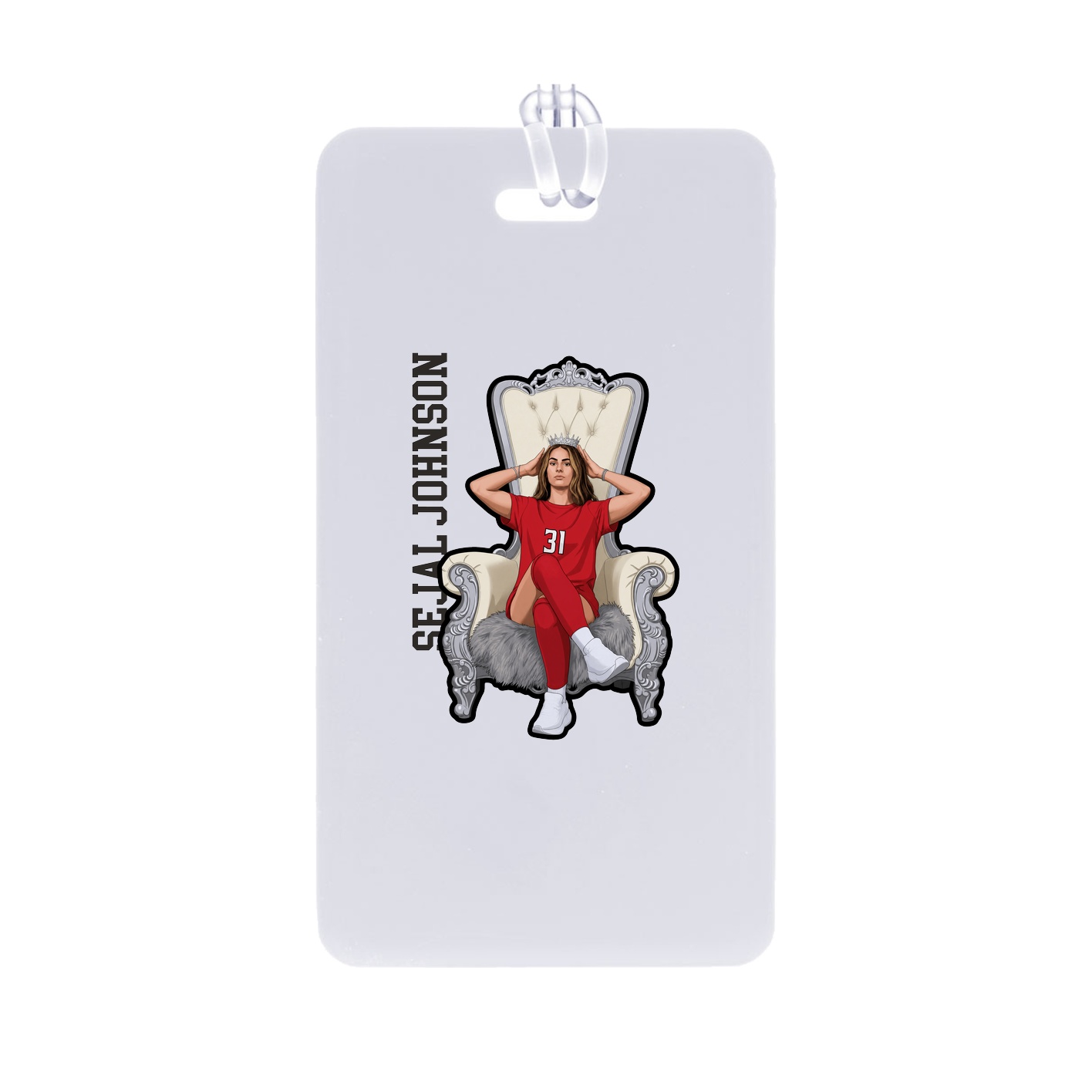 Bag Tag — Name Vertical in Classic