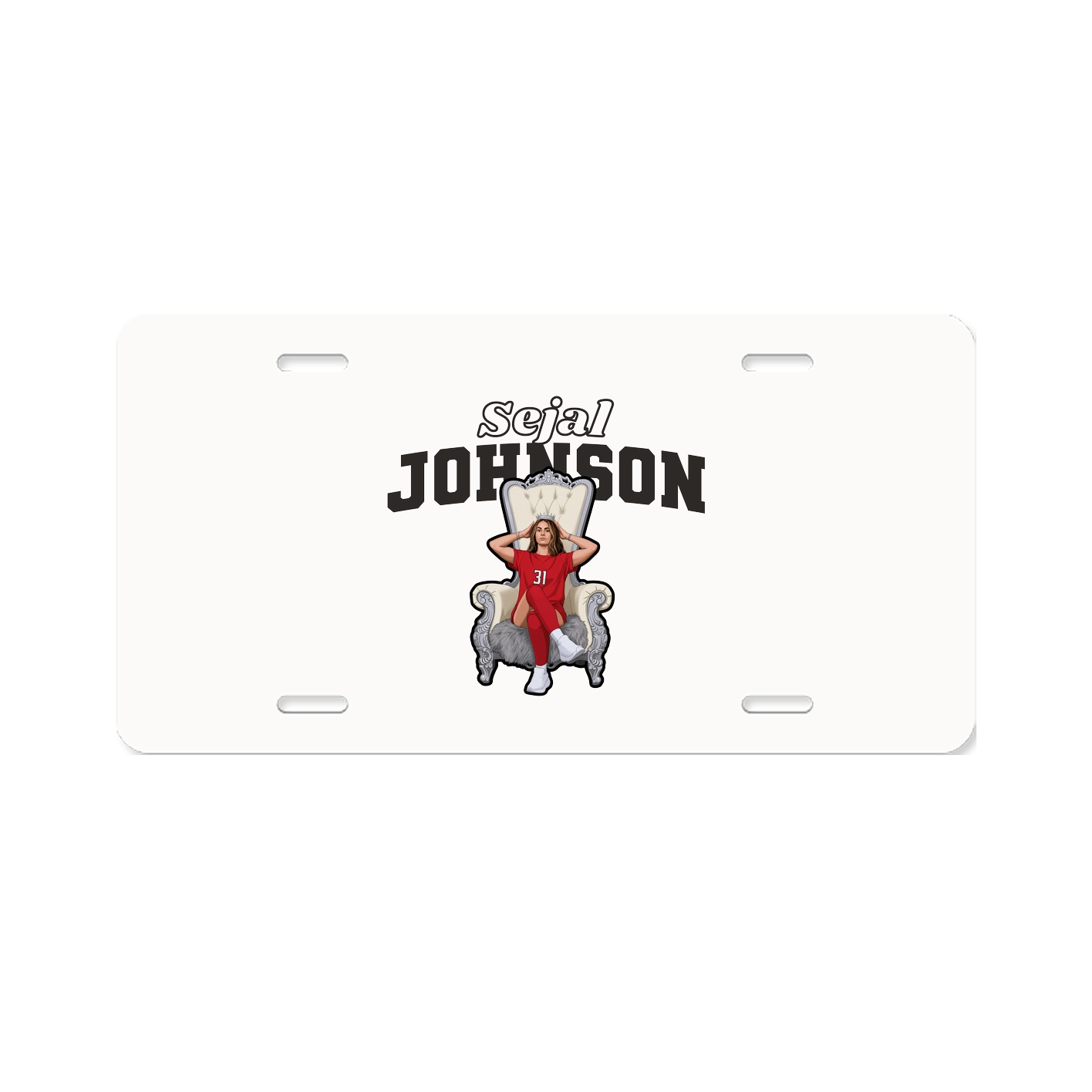 License Plate — Name Arch in Classic