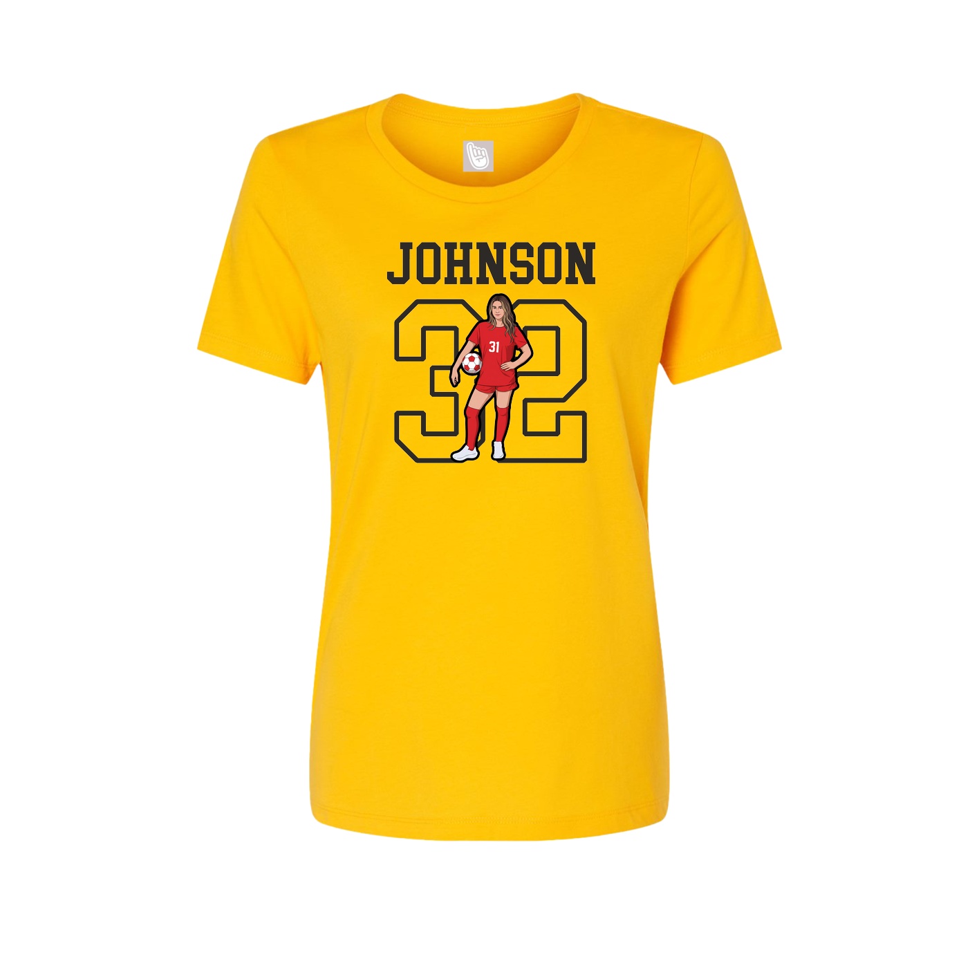 Fitted Women's Tee — Shirsey in Gold