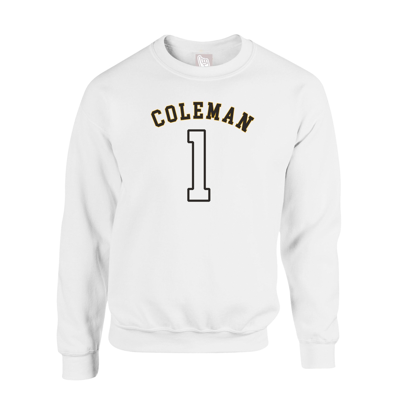Fleece Crew — Shirsey Arch in White