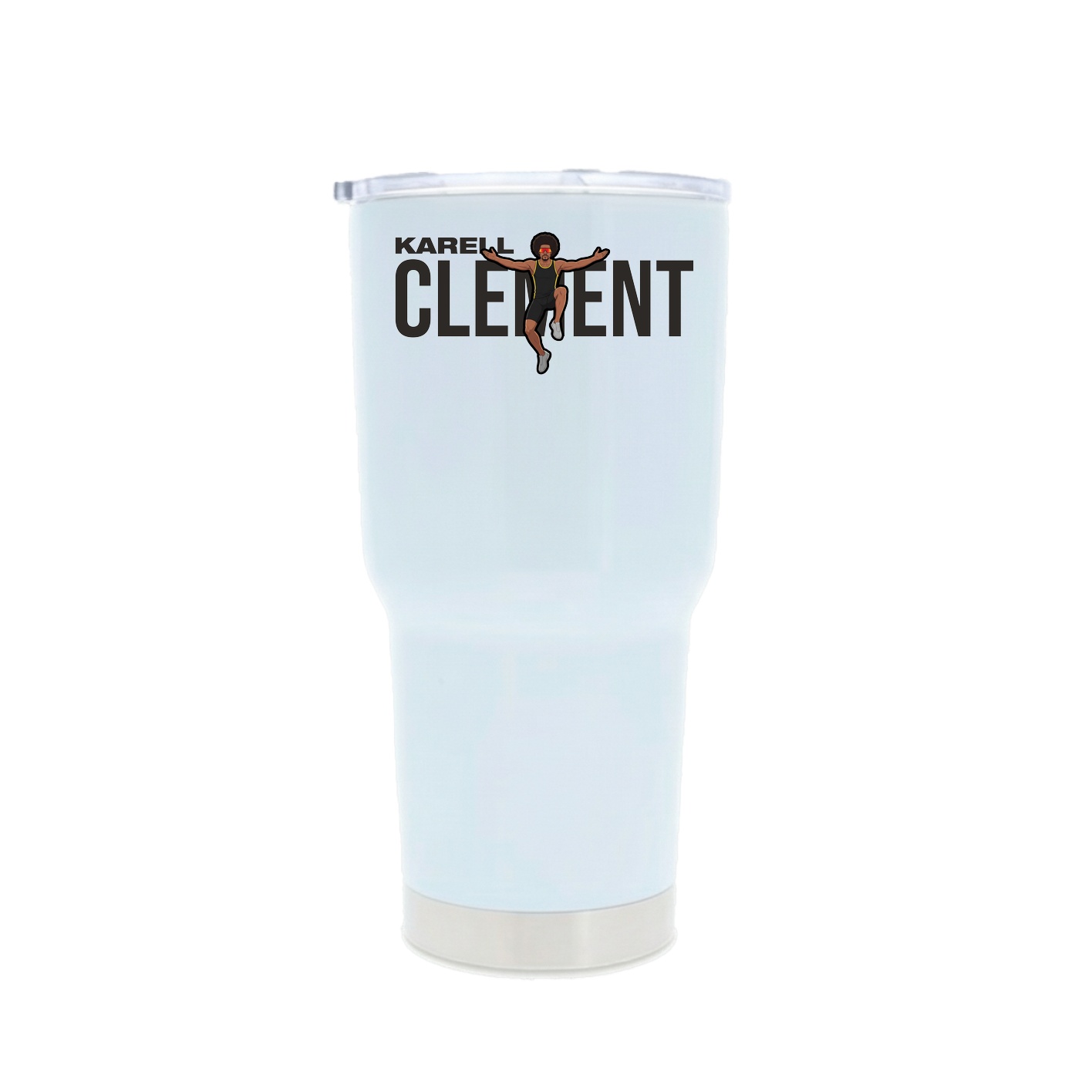 30oz Stainless Steel Tumbler — Player Name in White