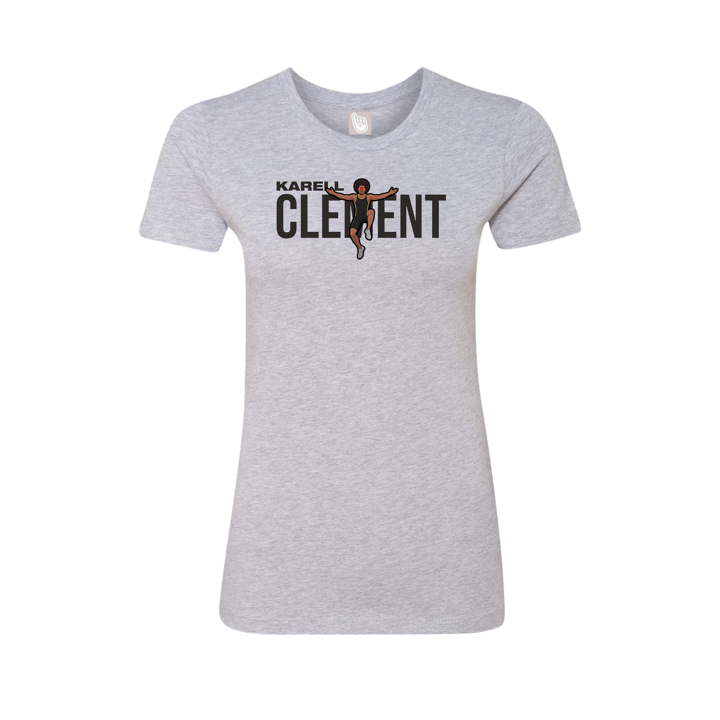 Womens Tee — Player Name in Grey