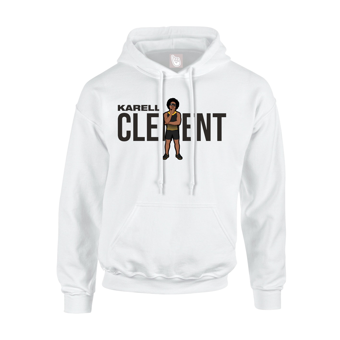 Youth Hoodie — Player Name in White