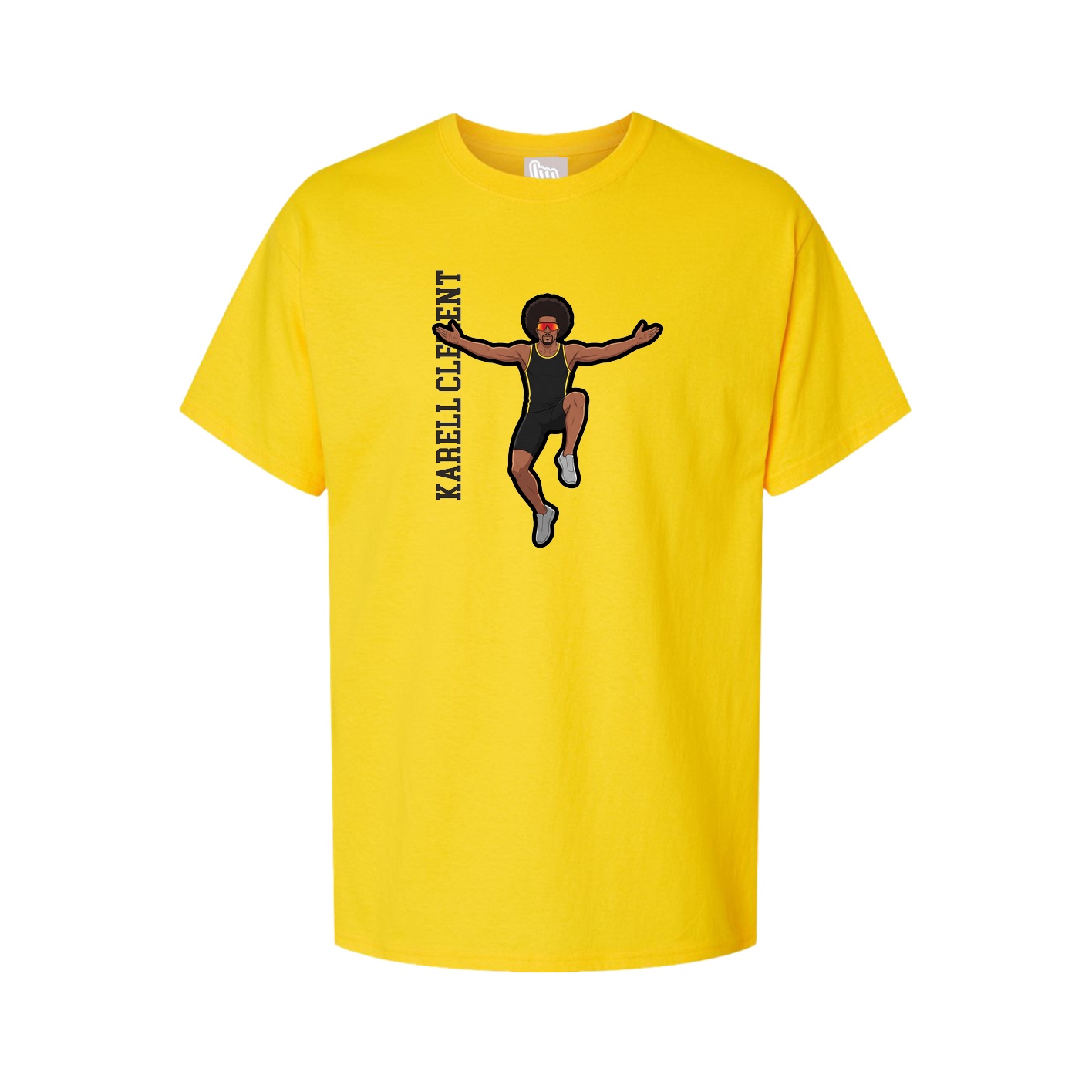 Youth Tee — Name Vertical in Gold