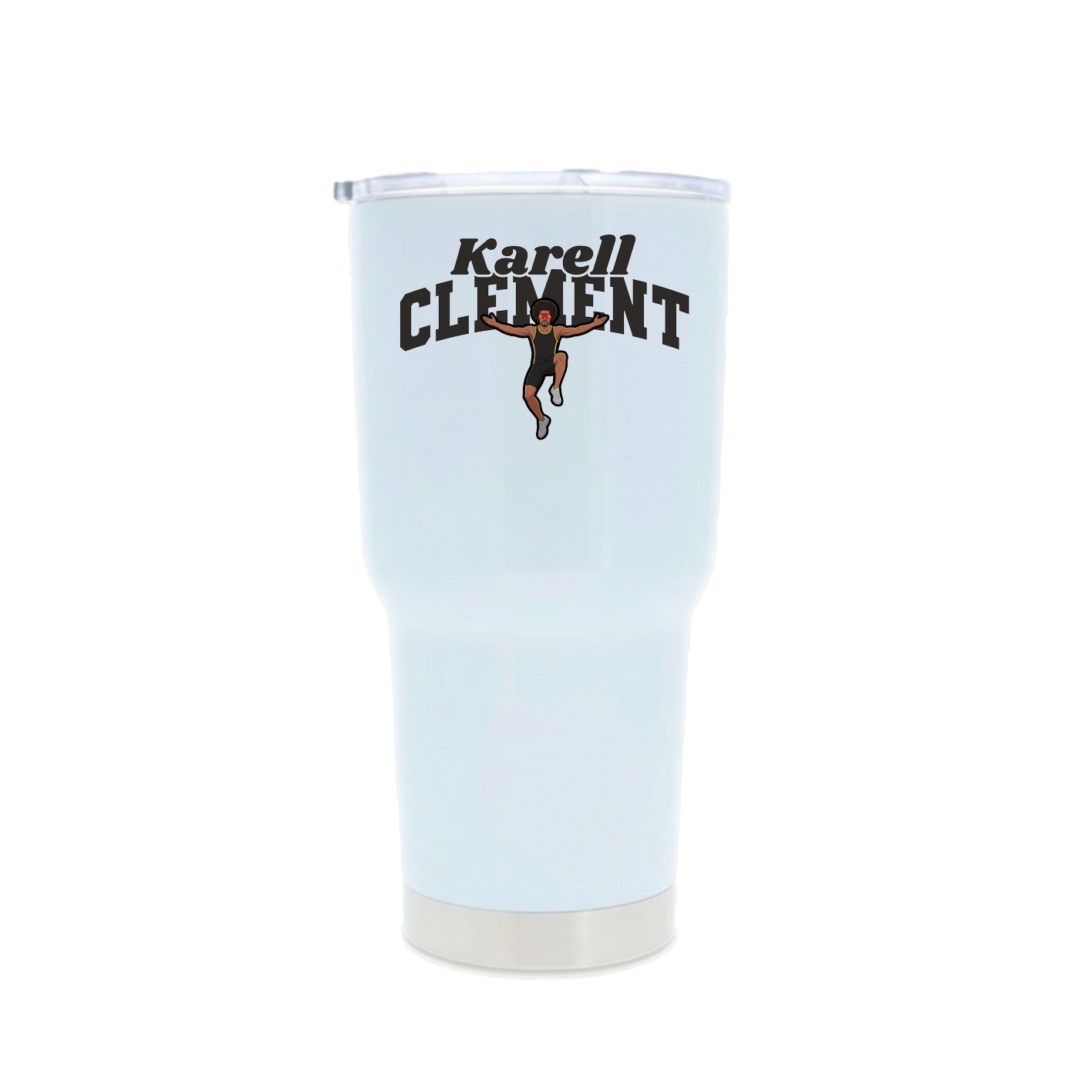 30oz Stainless Steel Tumbler — Signature Arch in White