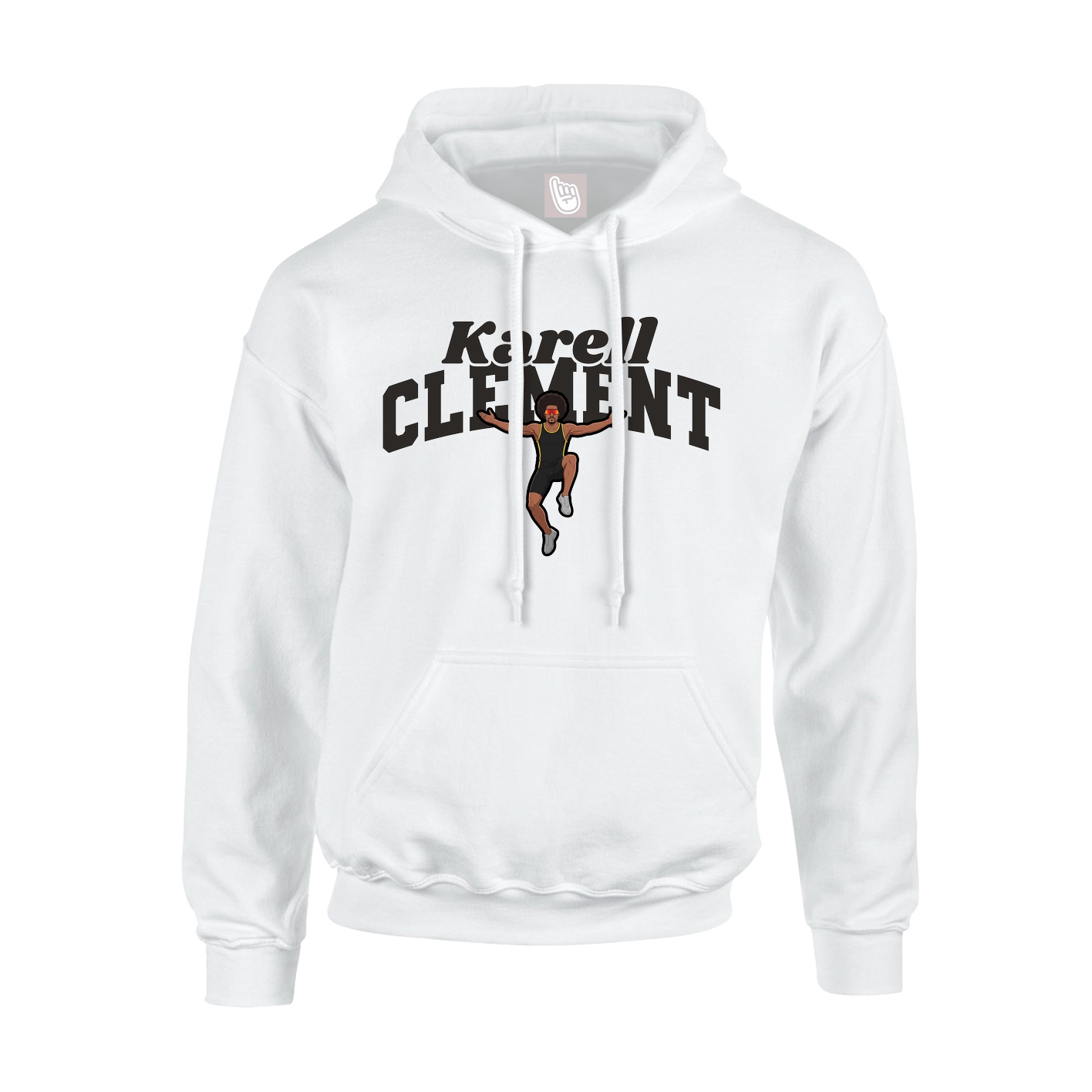 Youth Hoodie — Signature Arch in White