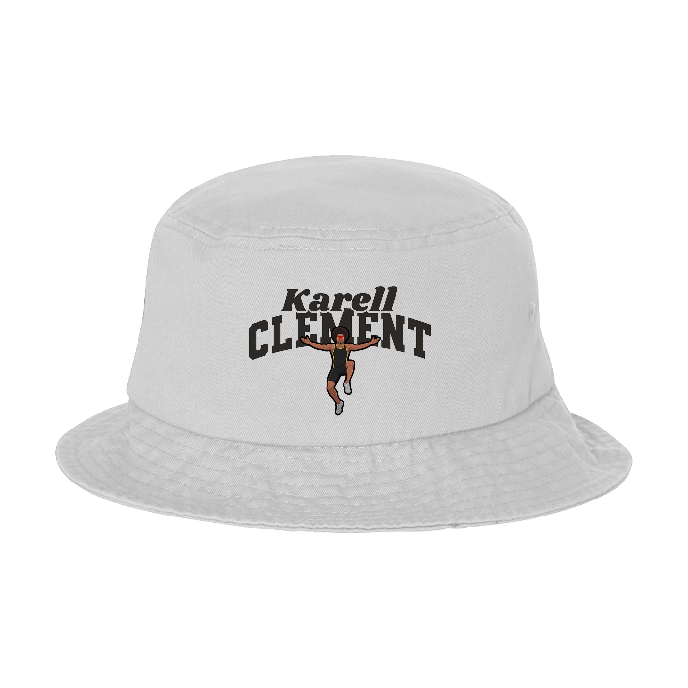 Bucket Cap — Signature Arch in White