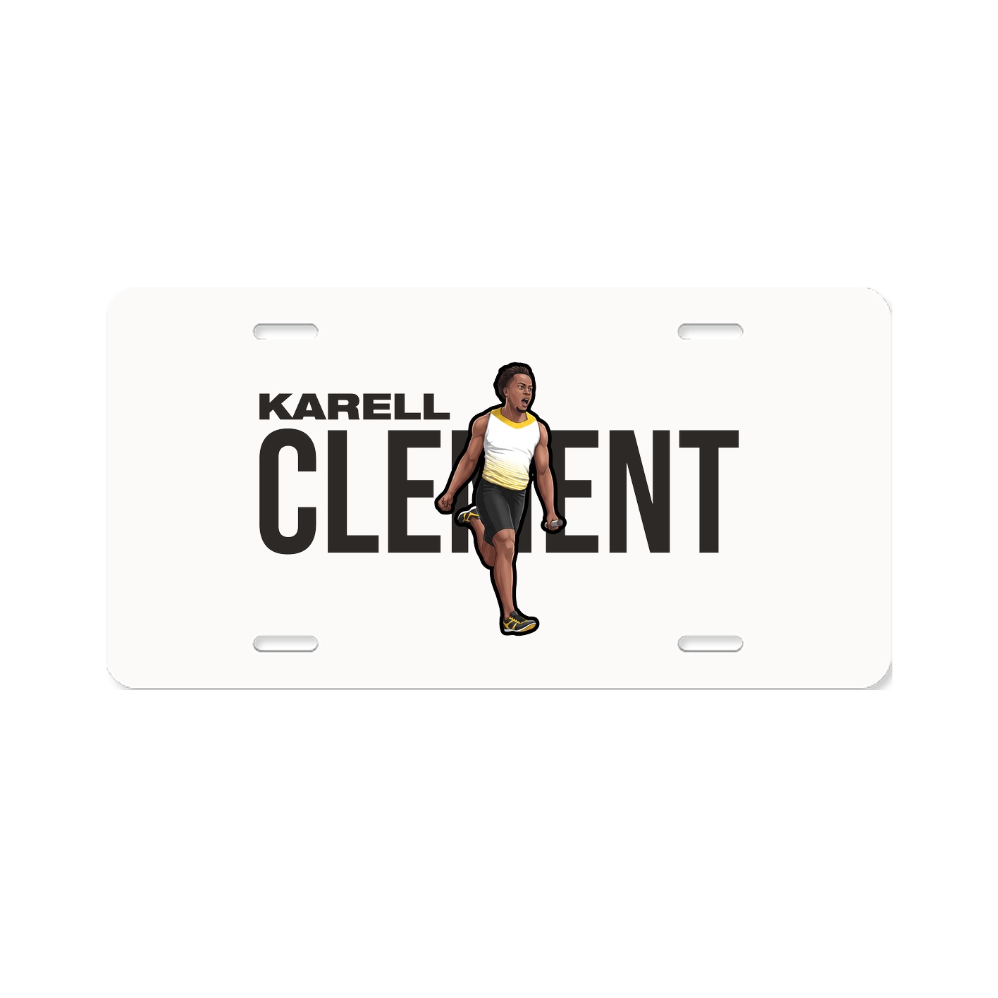 License Plate — Player Name in Classic