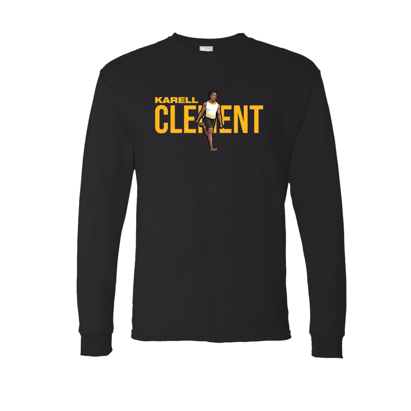 Long Sleeve Tee — Player Name in Black