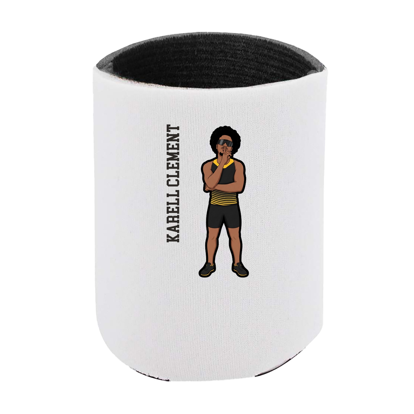 Can Holder — Name Vertical in White