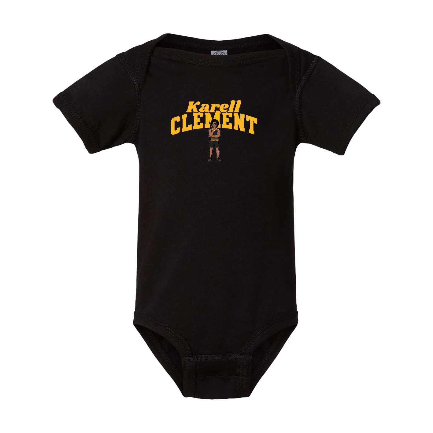 Baby Onesie — Signature Arch in Black