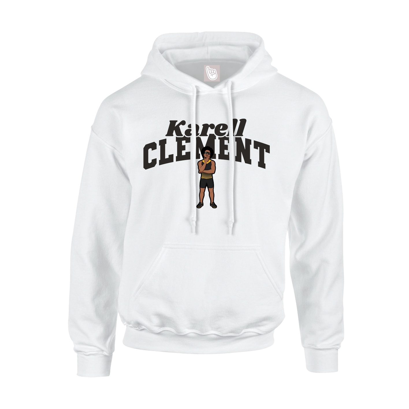 Youth Hoodie — Signature Arch in White