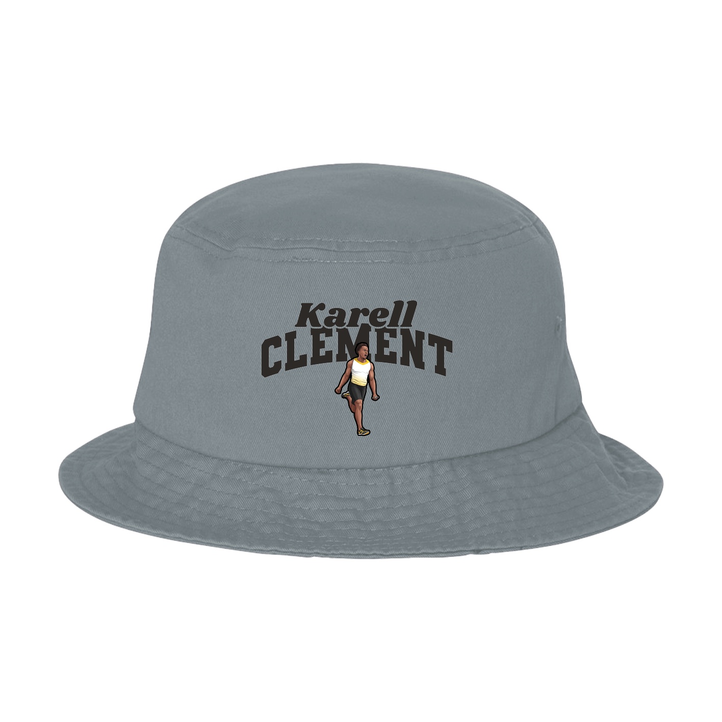 Bucket Cap — Signature Arch in Grey