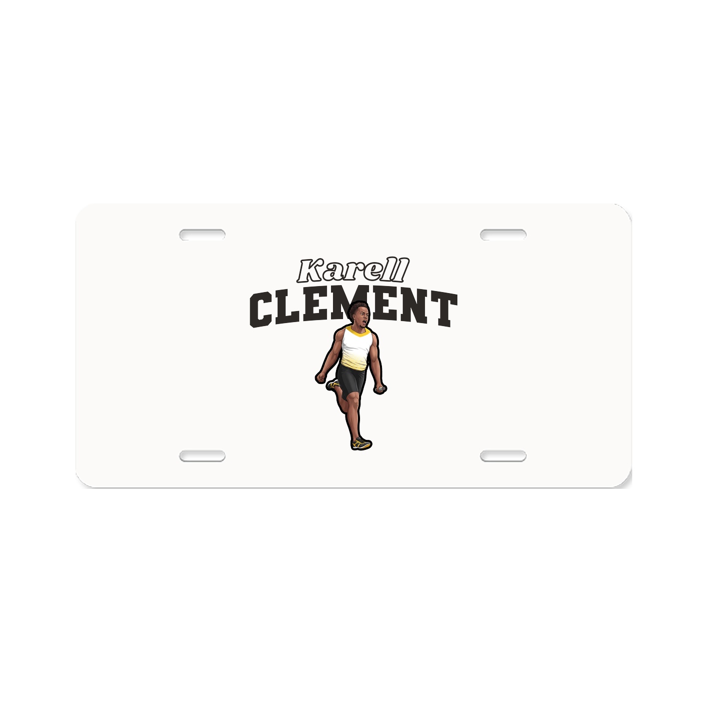 License Plate — Name Arch in Classic