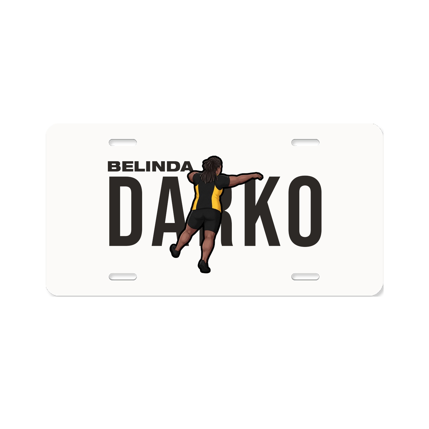 License Plate — Player Name in Classic