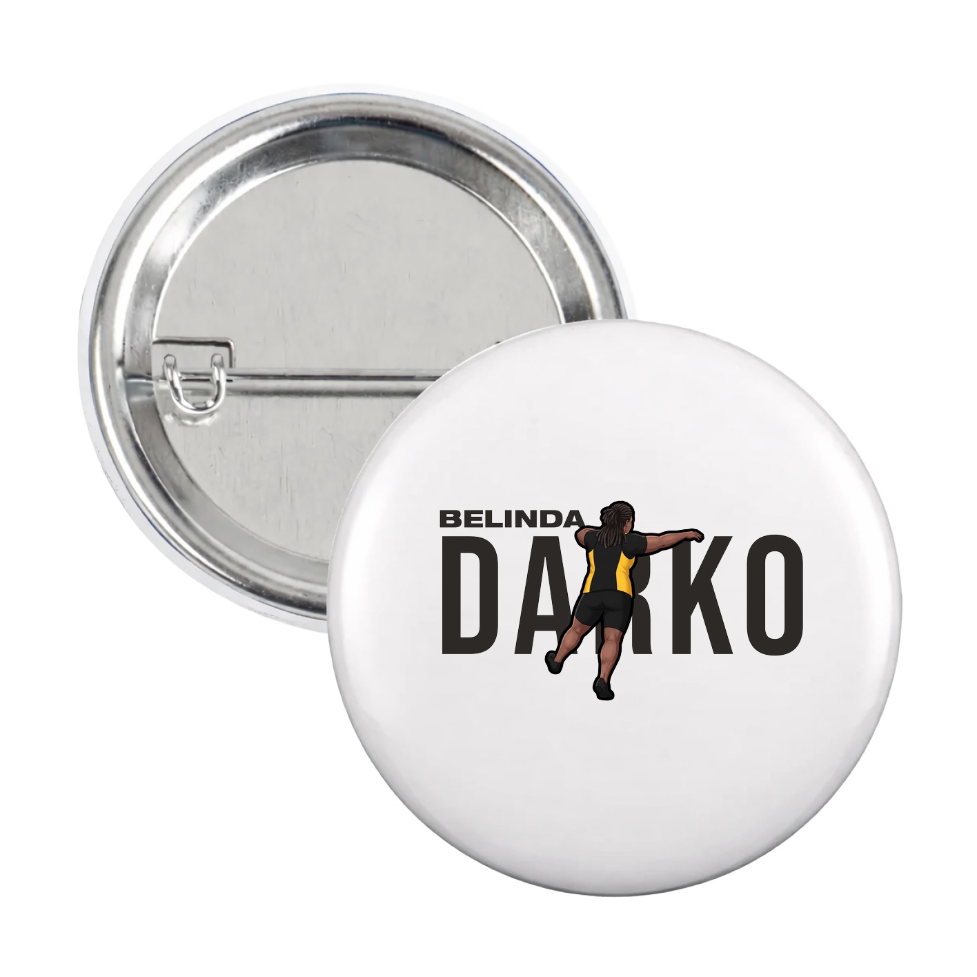 Game Day Button — Player Name in White