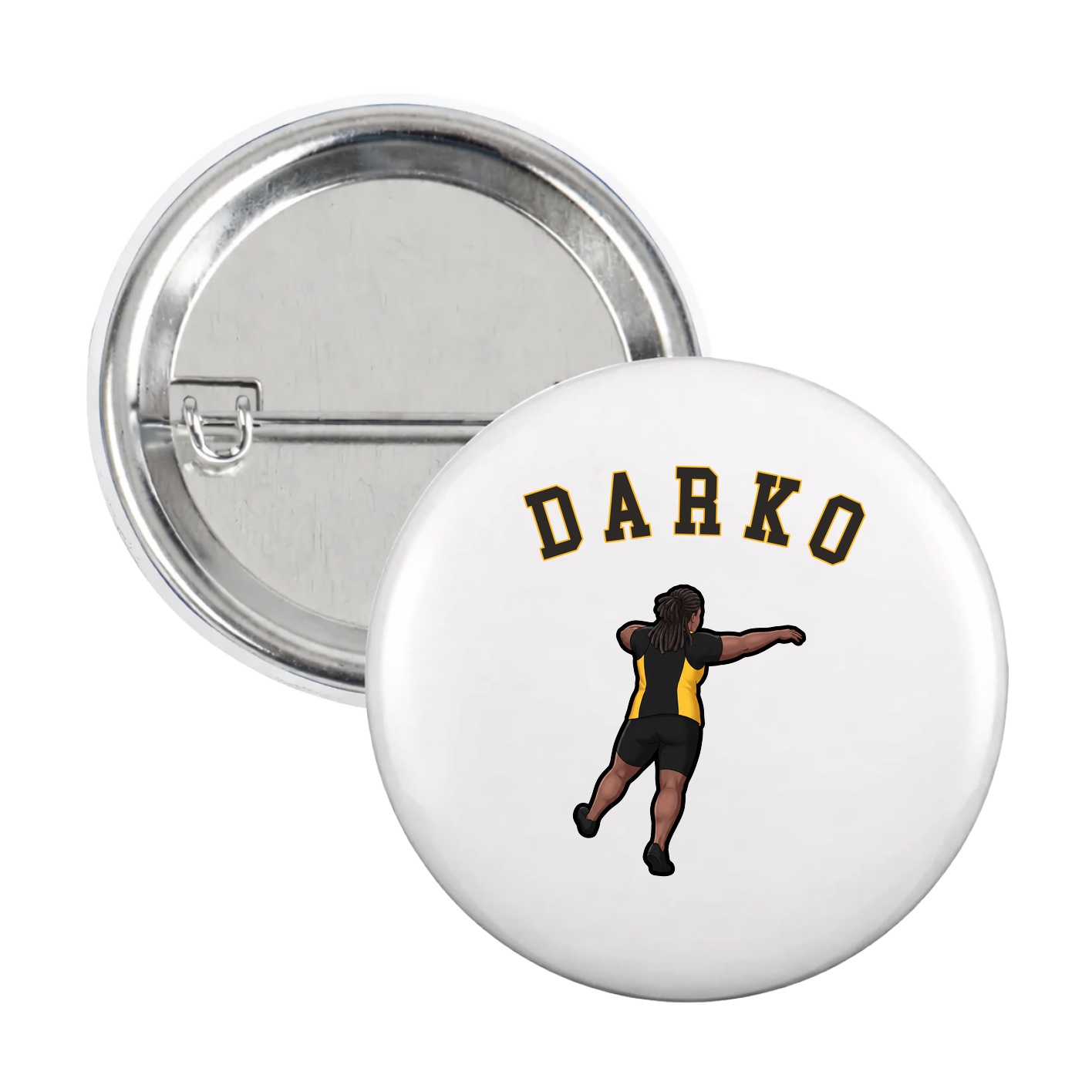 Game Day Button — Shirsey Arch in White