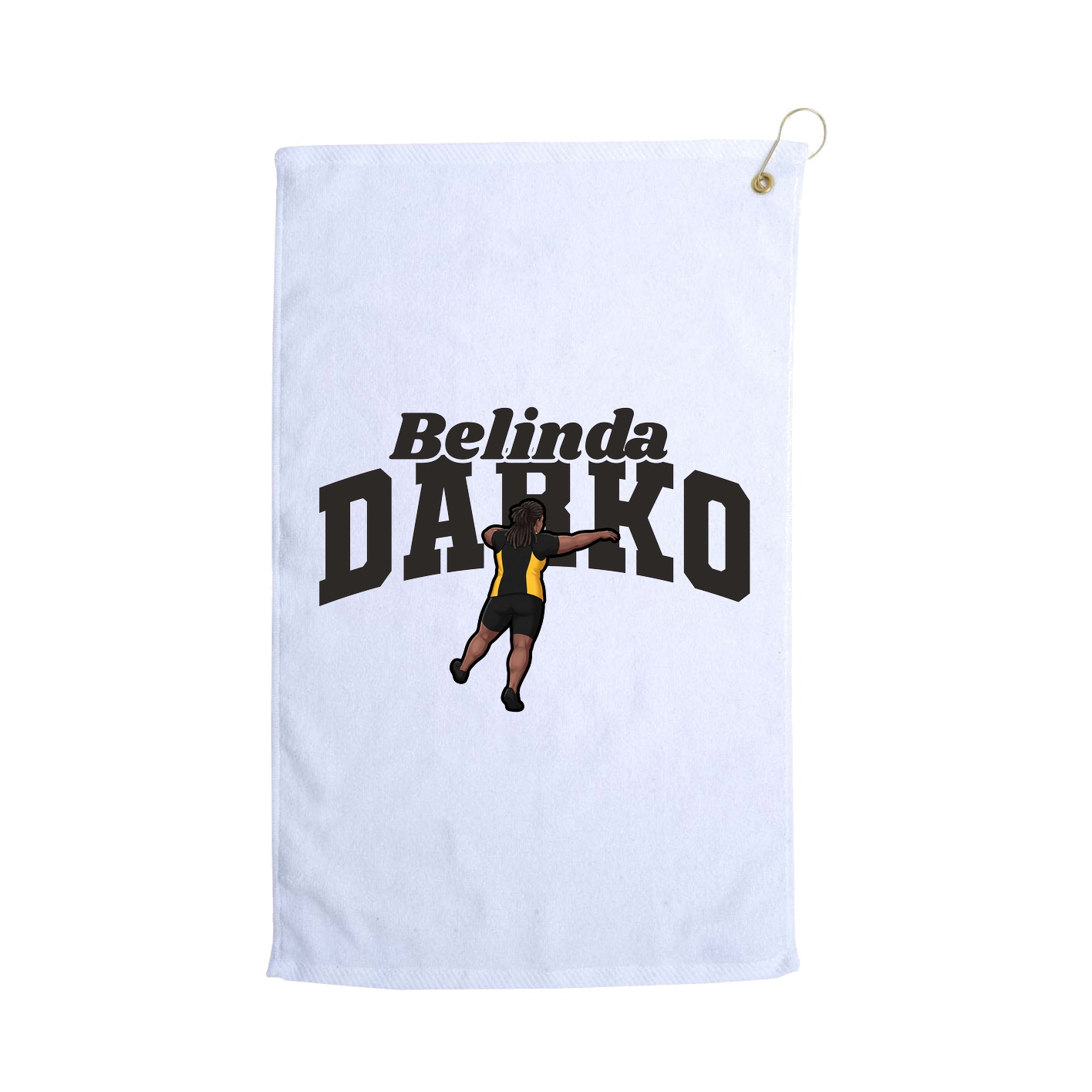 Golf Towel — Signature Arch in White