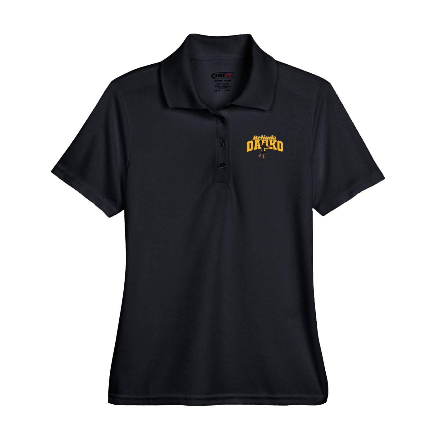 Performance Polo — Signature Arch in Black