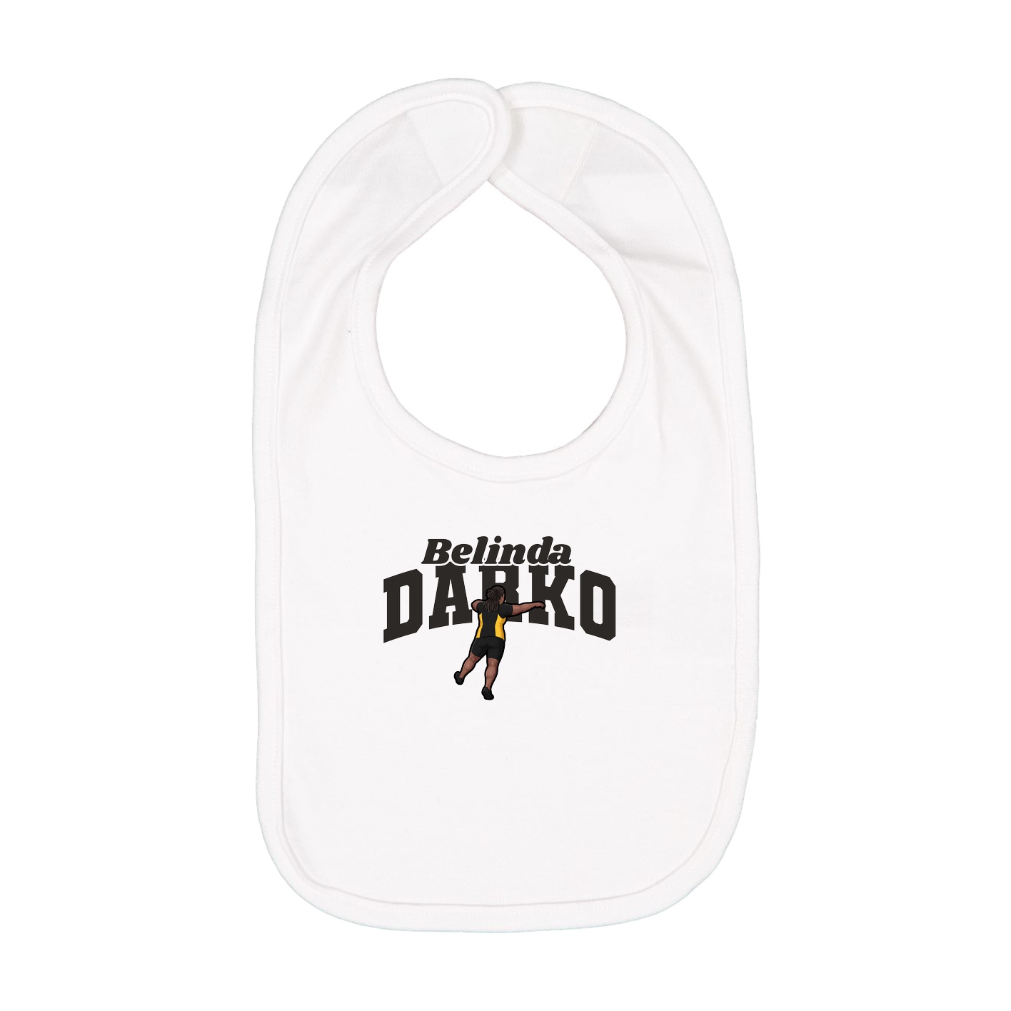 Infant Bib — Signature Arch in White