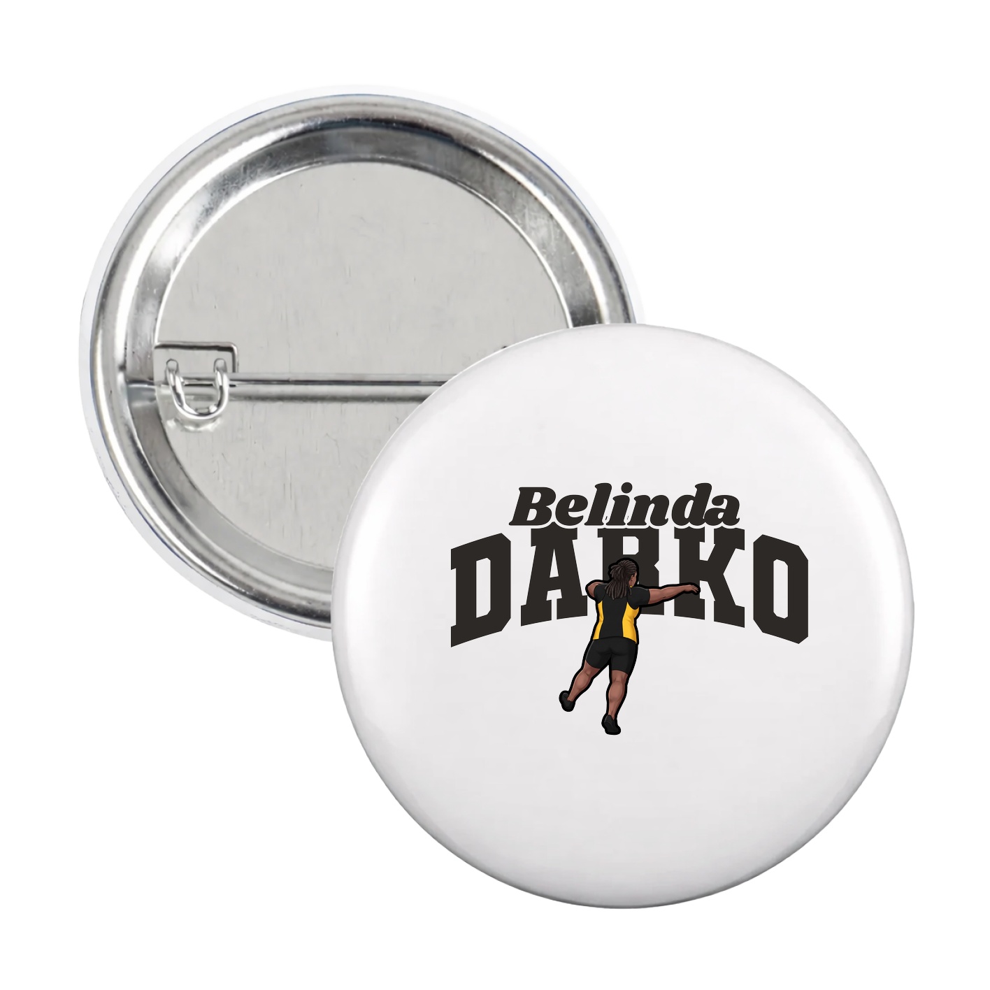 Game Day Button — Signature Arch in White