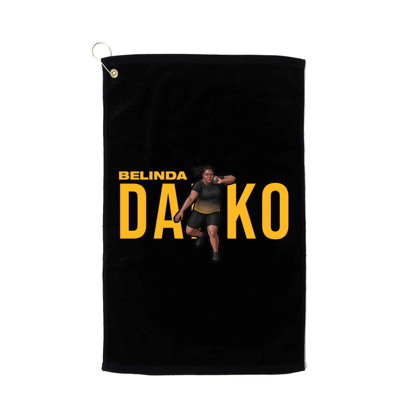 Golf Towel — Player Name in Black
