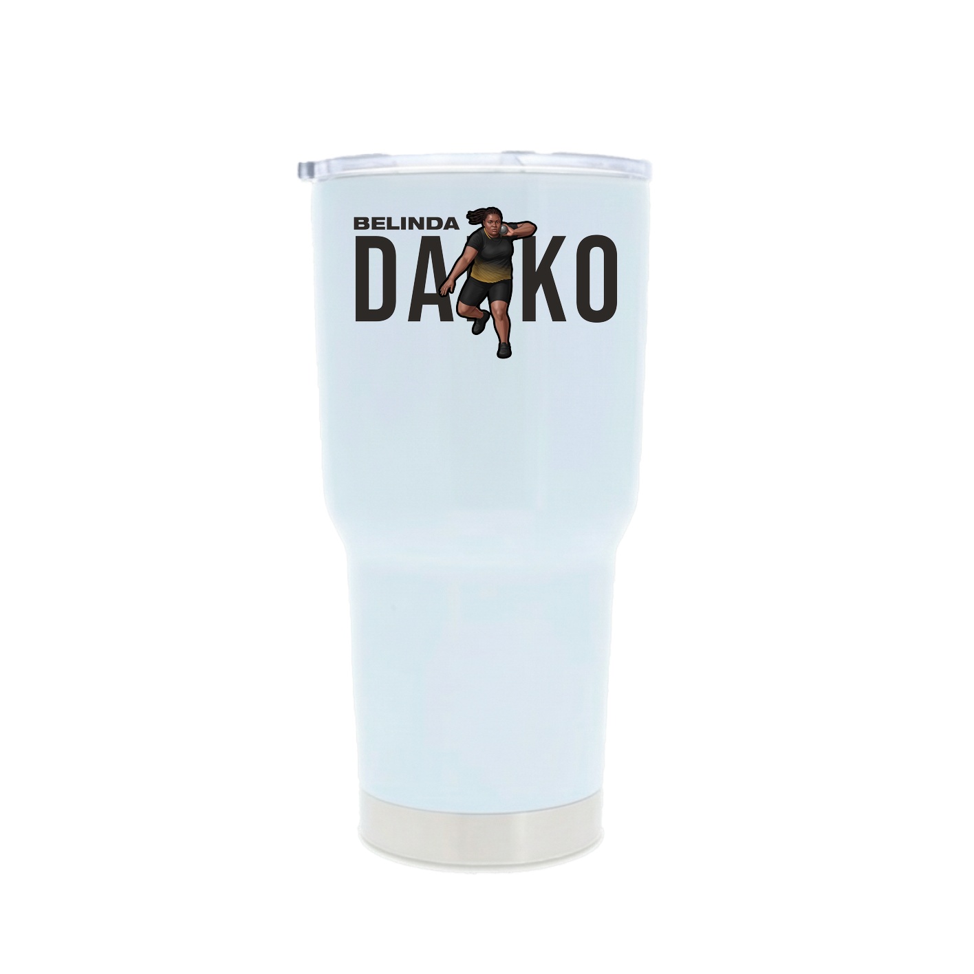 30oz Stainless Steel Tumbler — Player Name in White