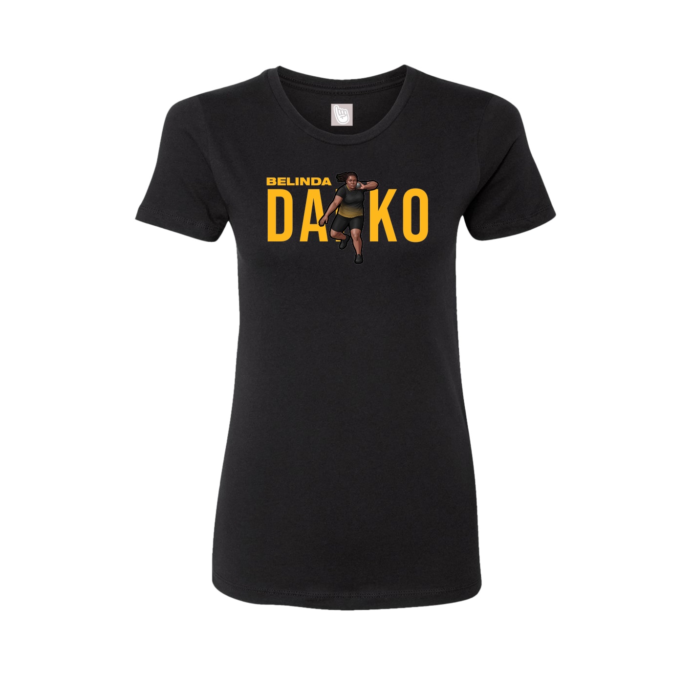 Womens Tee — Player Name in Black