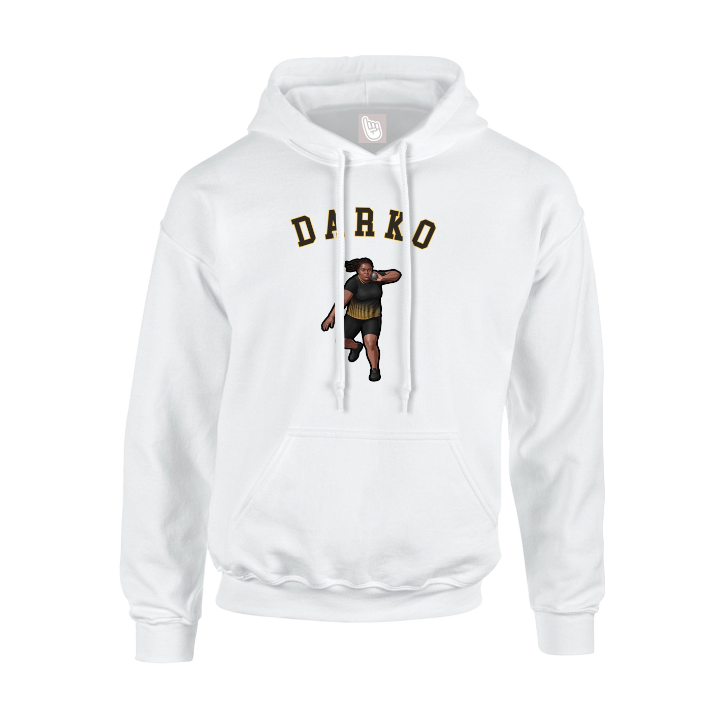 Youth Hoodie — Shirsey Arch in White