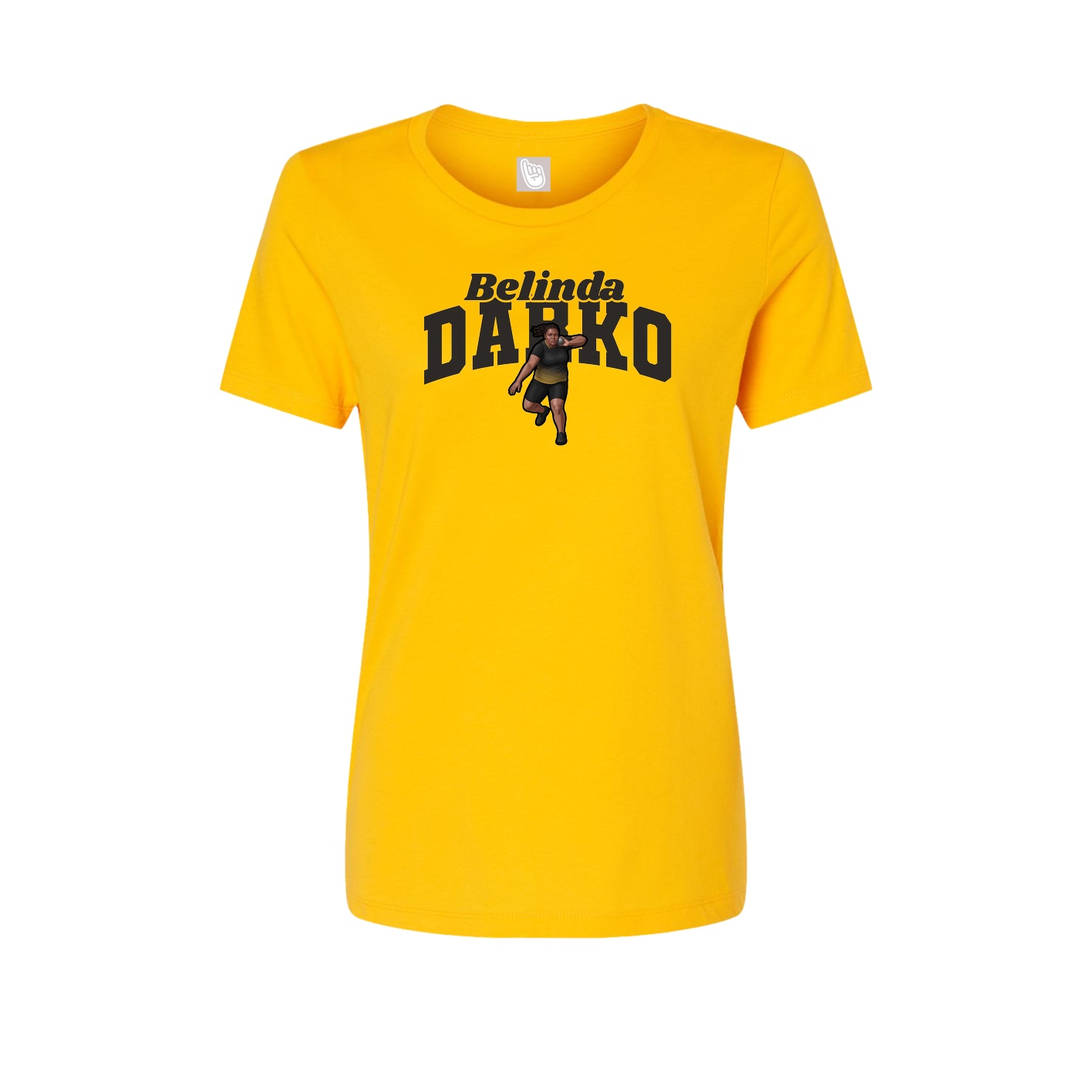 Womens Tee — Signature Arch in Gold